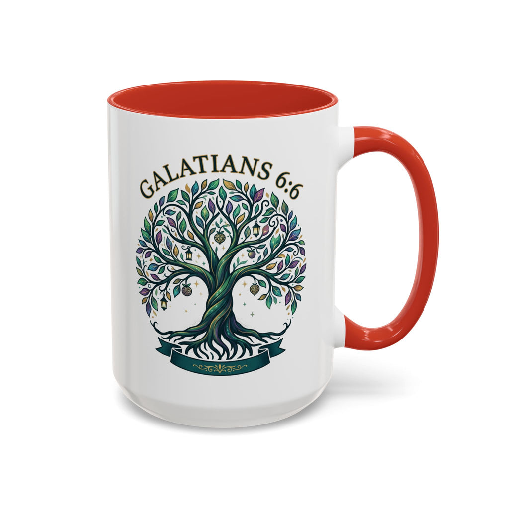 With Godliness There Is Contentment Christian Mug