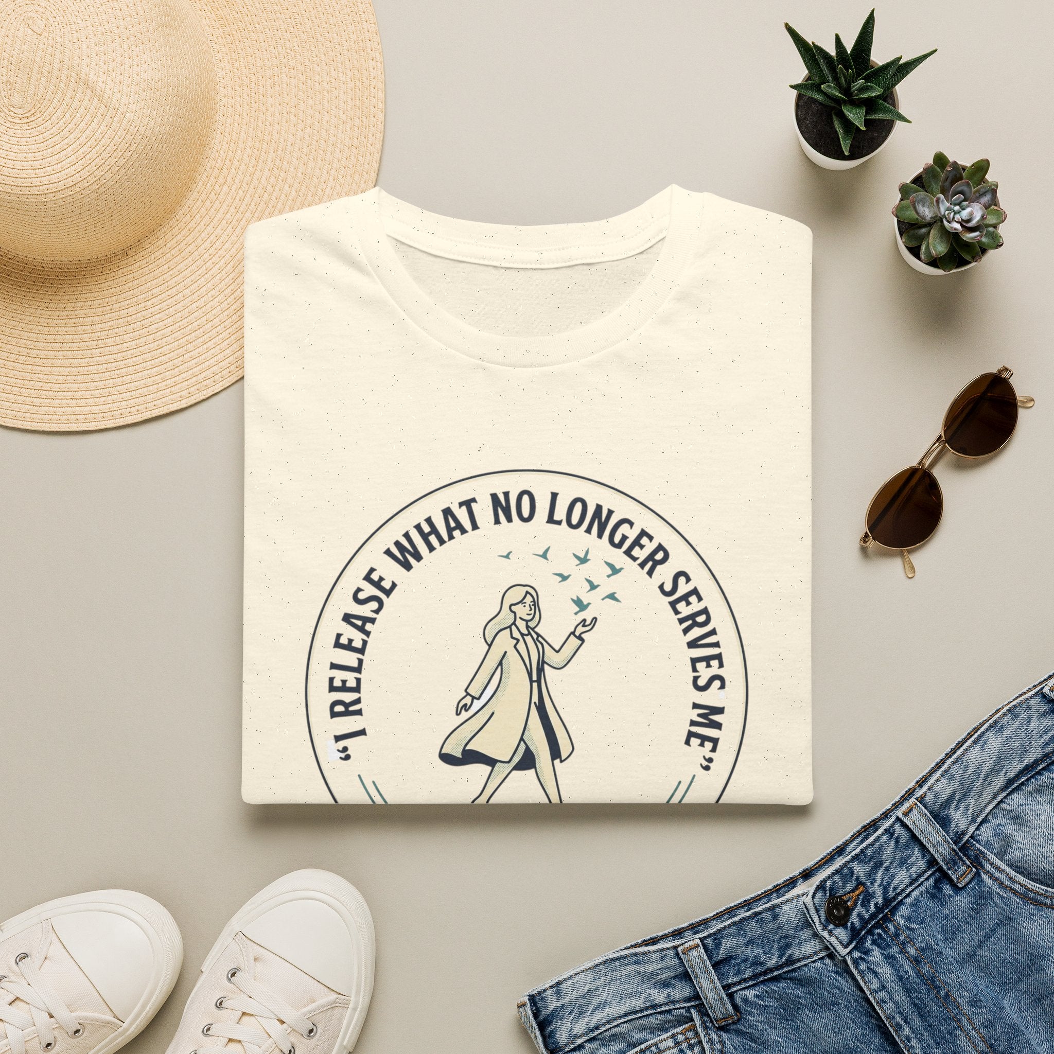 Release What No Longer Serves Me Mindful Cotton T-Shirt