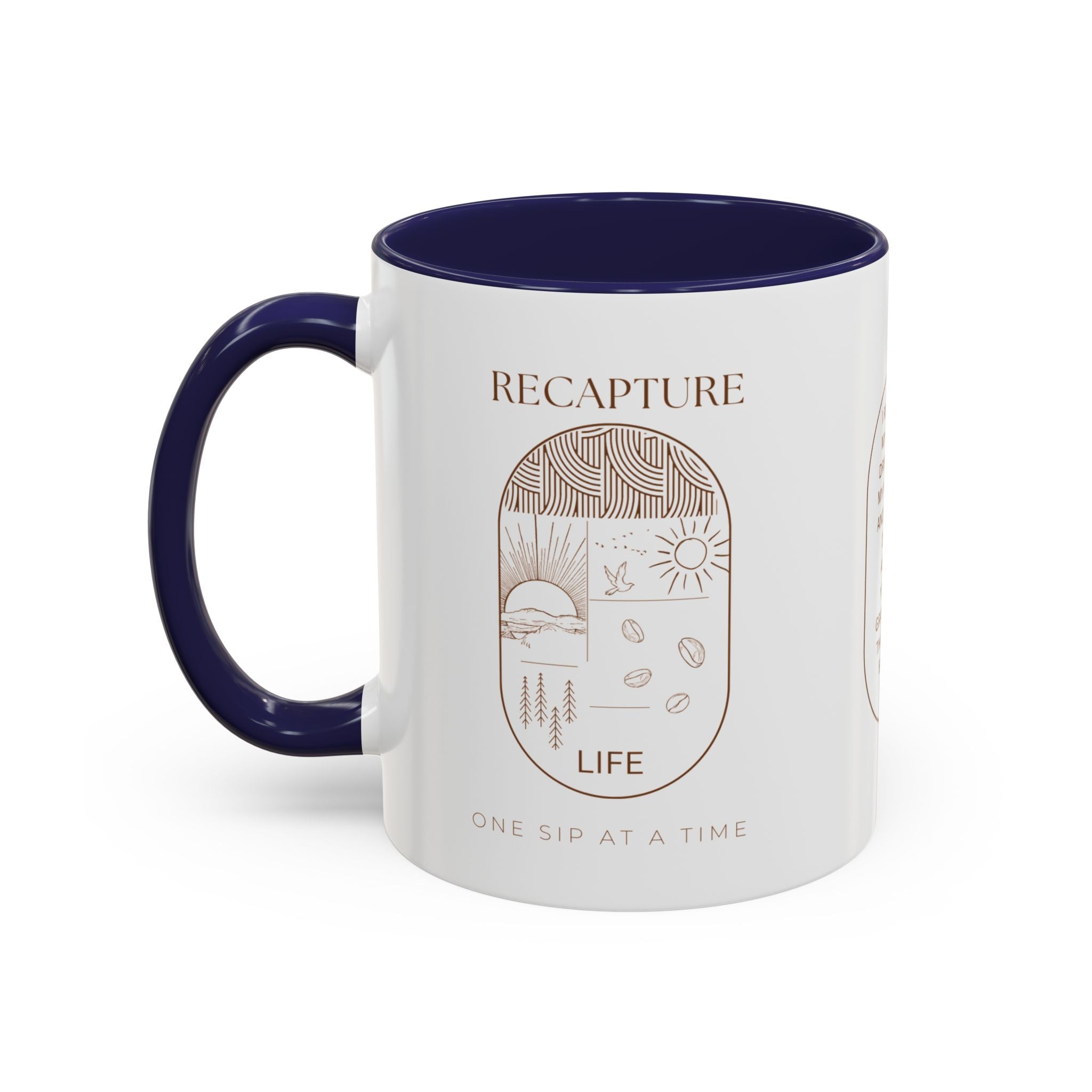 Thankful for Being Sober Recovery Accent Coffee Mug