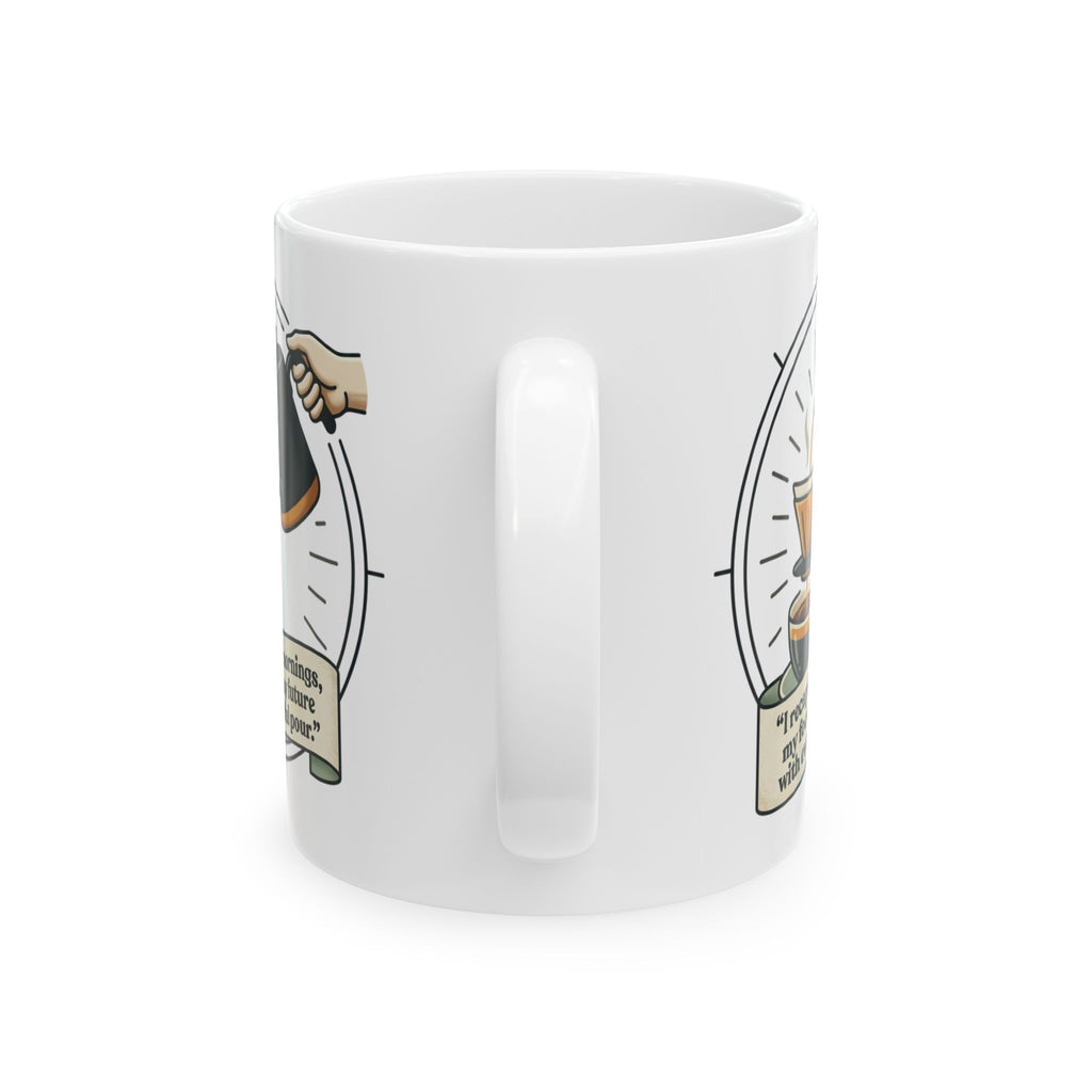 Coffee Mug — "My Opinions Are Like Swords" Illustrated Ceramic Mug (11oz & 15oz)