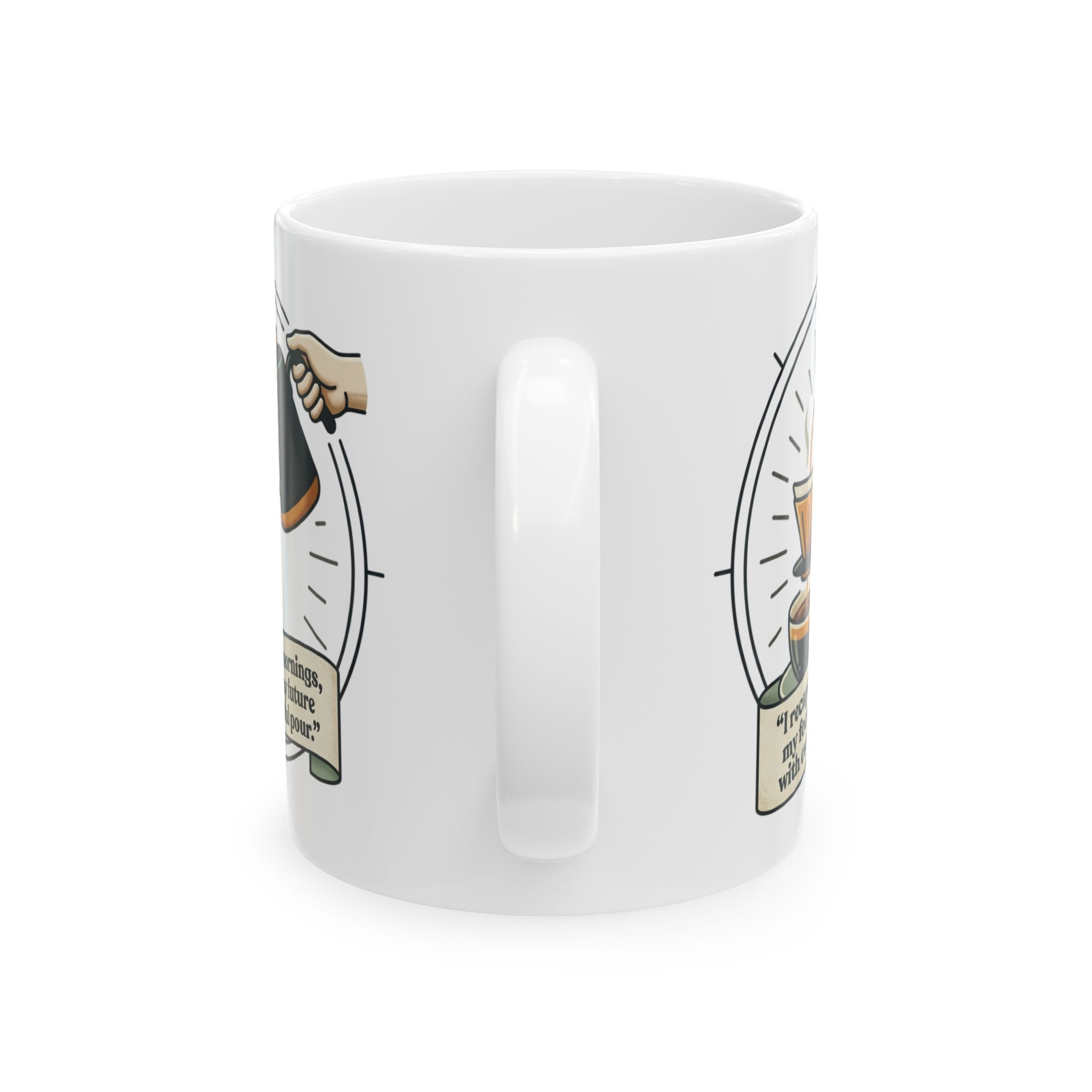 Coffee Mug — "My Opinions Are Like Swords" Illustrated Ceramic Mug (11oz & 15oz)