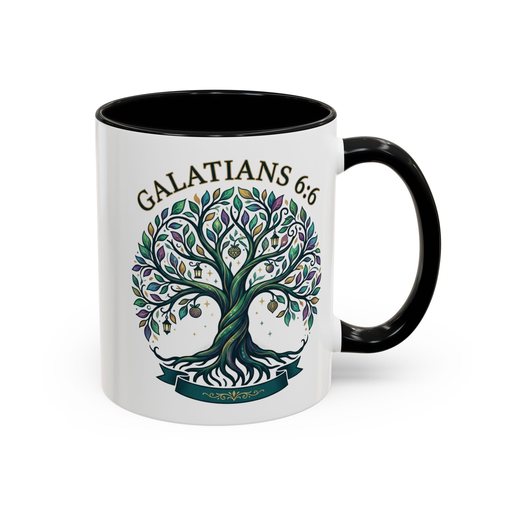 With Godliness There Is Contentment Christian Mug