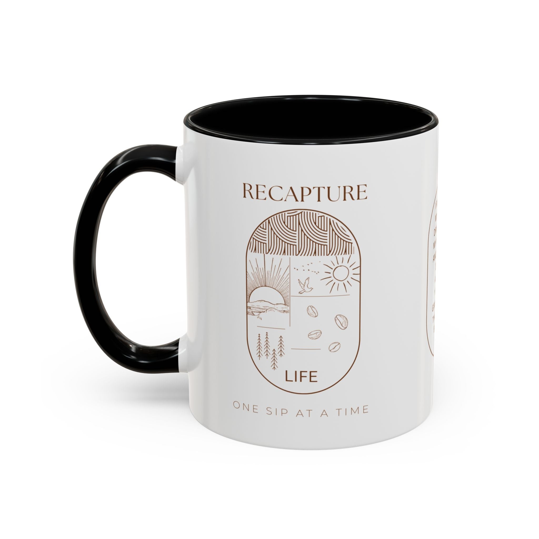 Thankful for Being Sober Recovery Accent Coffee Mug