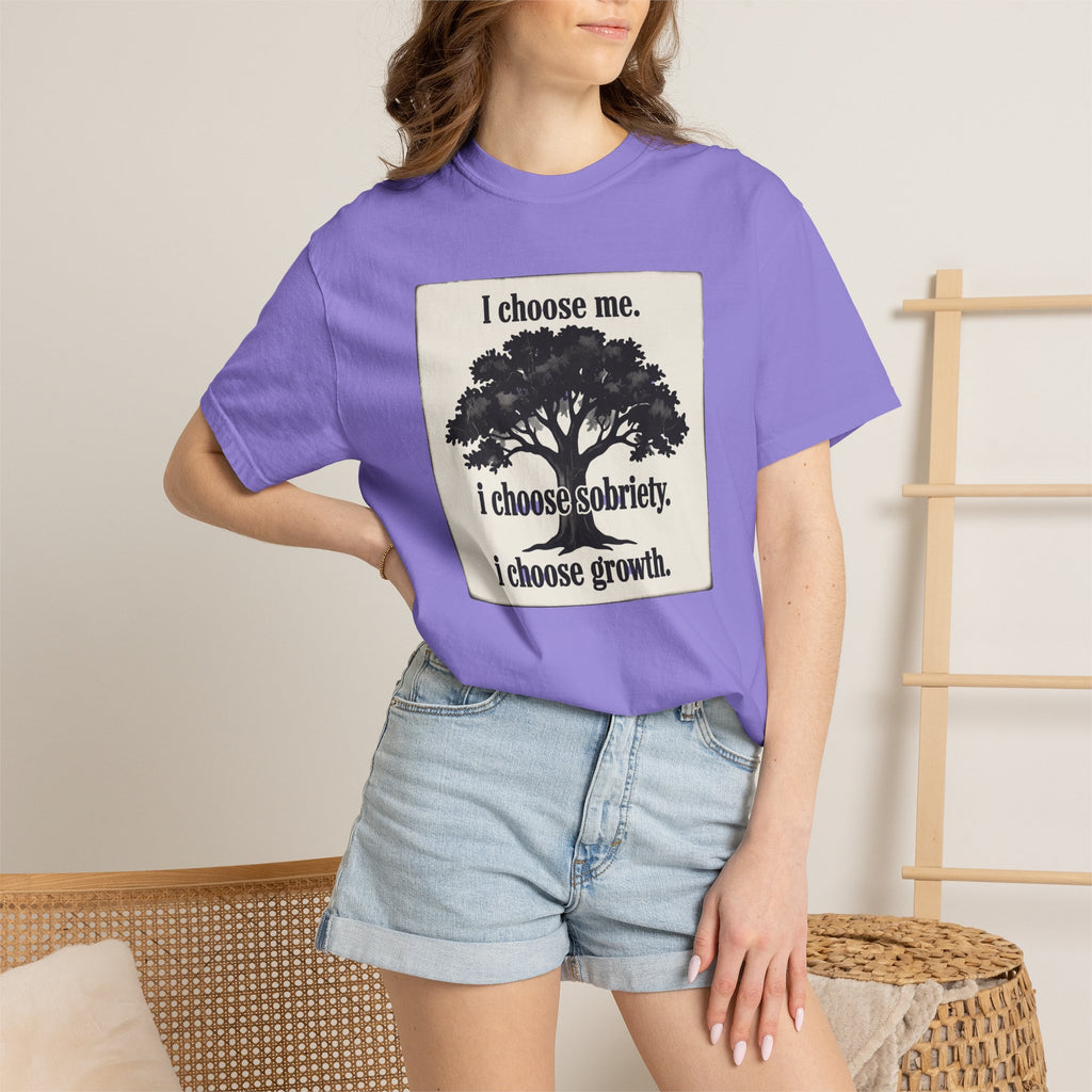 Sobriety Recovery T-Shirt – I Choose Me Tree Design