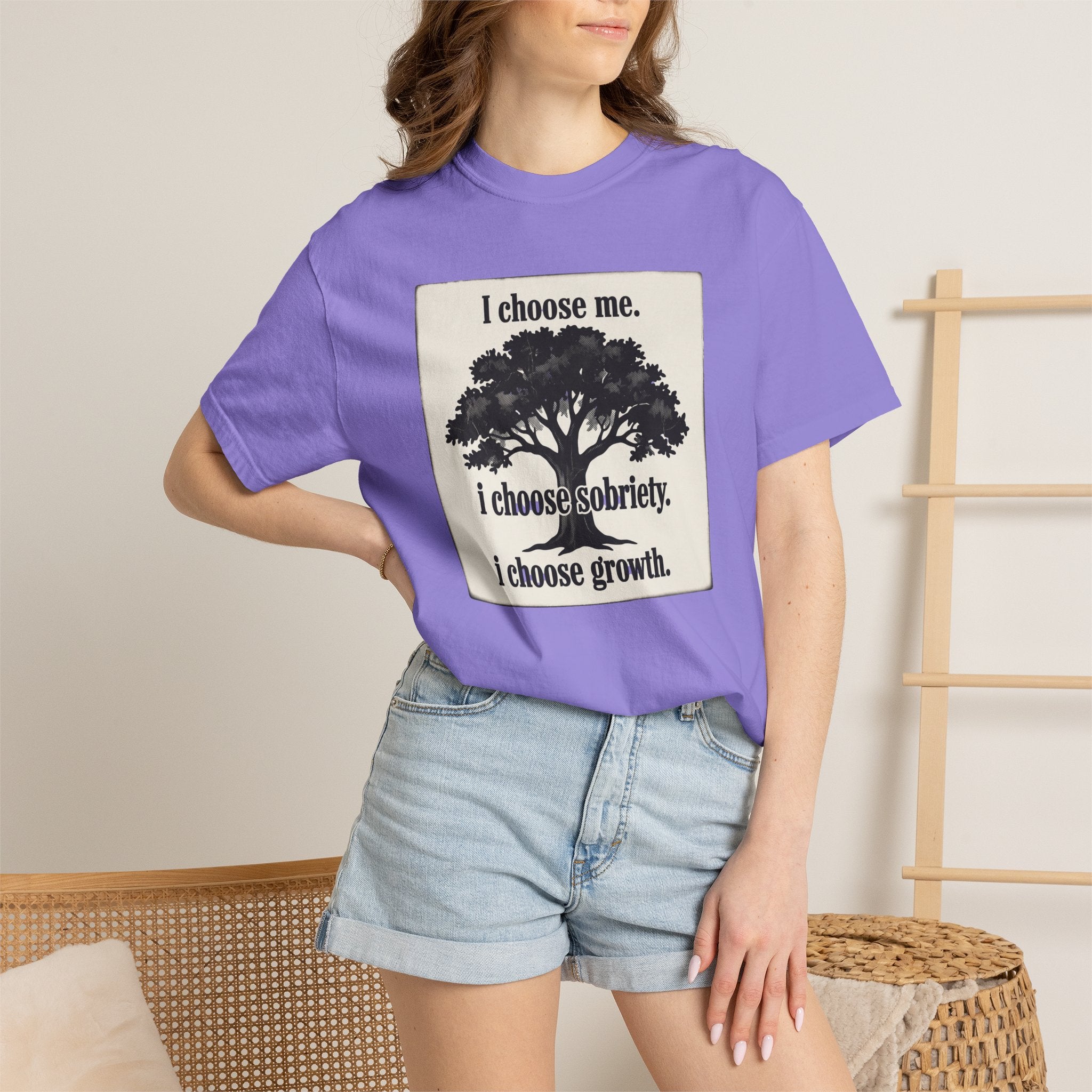 Sobriety Recovery T-Shirt – I Choose Me Tree Design
