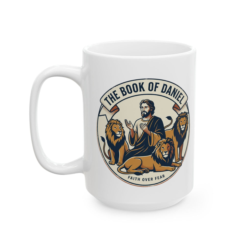 Vintage Lion Crest Ceramic Coffee Mug
