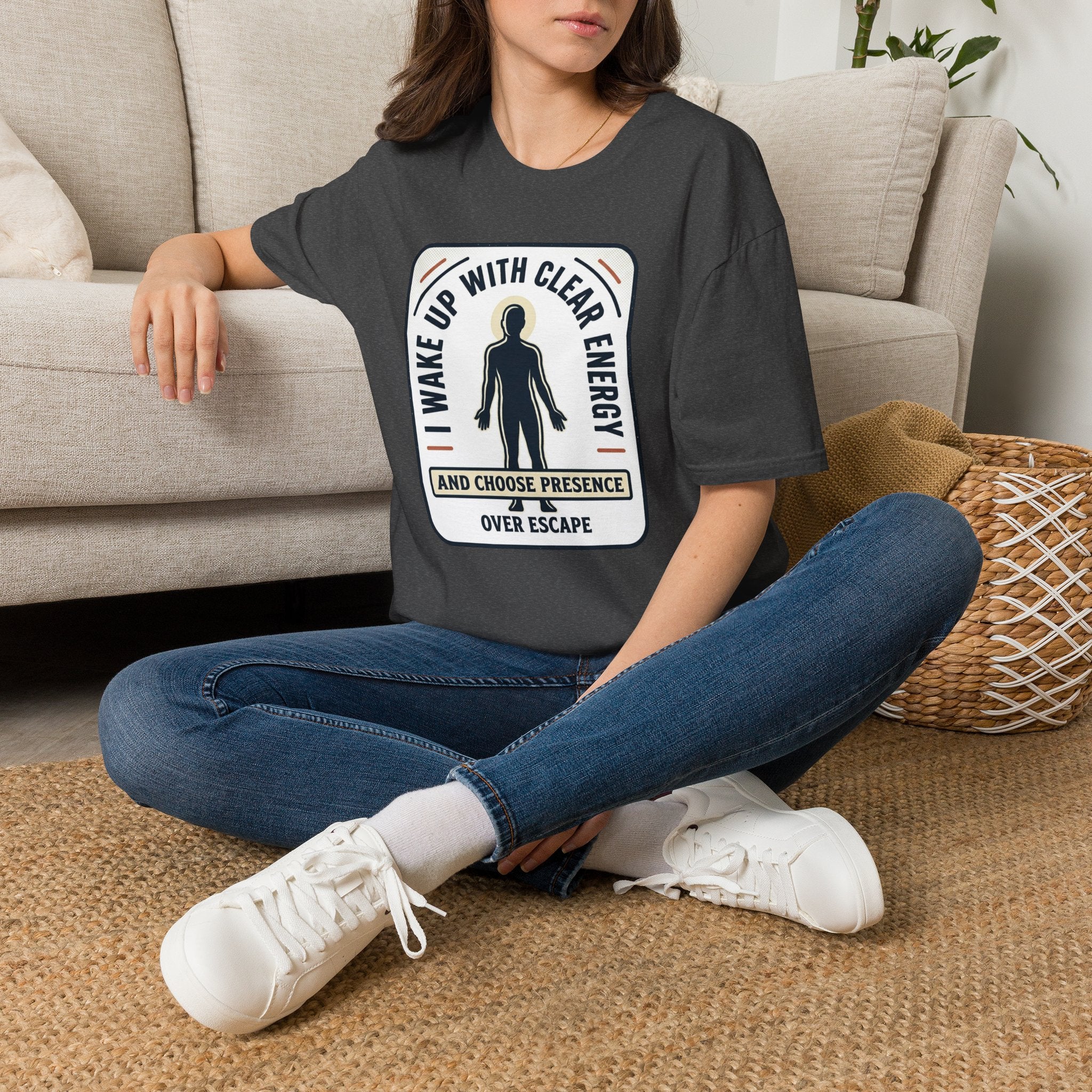 I Wake Up With Clear Energy Mindful Graphic T-Shirt