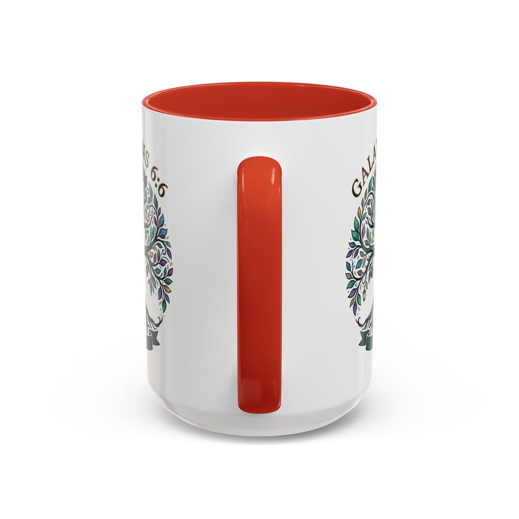 With Godliness There Is Contentment Christian Mug