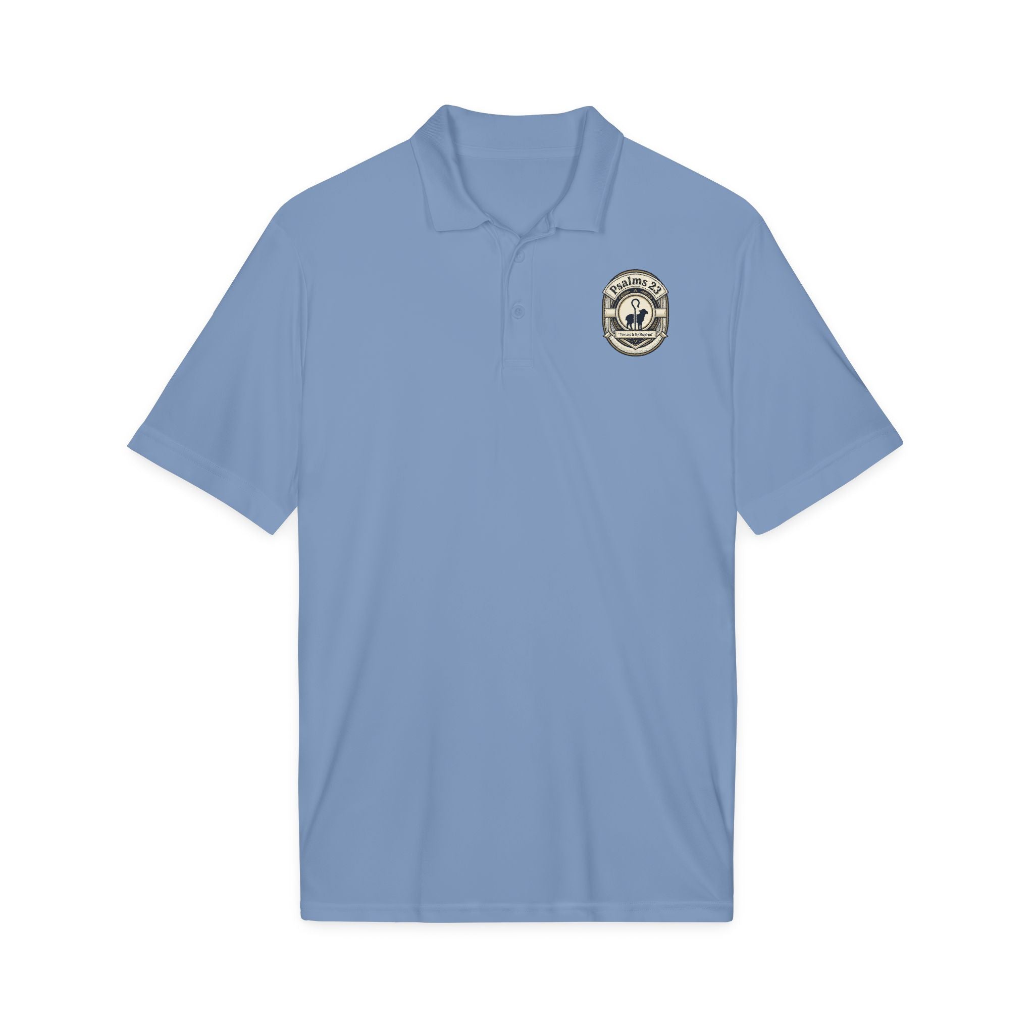 Psalms 23 Embroidered Polo Shirt – Lightweight & Quick-Dry