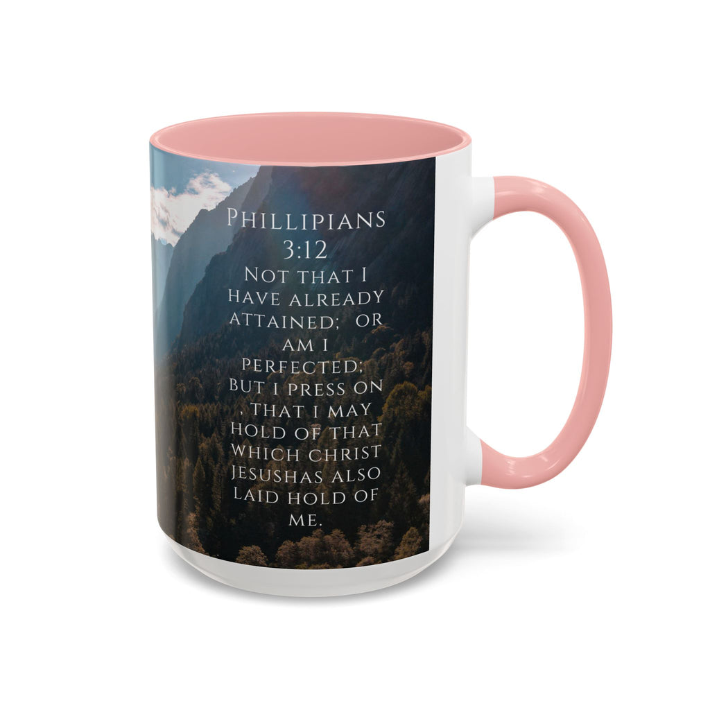 Philippians Bible Verse Mountain Mug – Ceramic Accent Cup