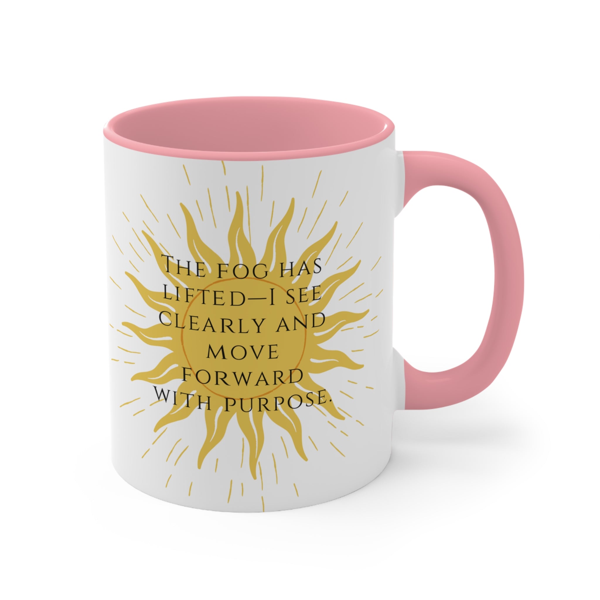 Sober Clarity Ceramic Accent Mug – Mindful Daily Reminder