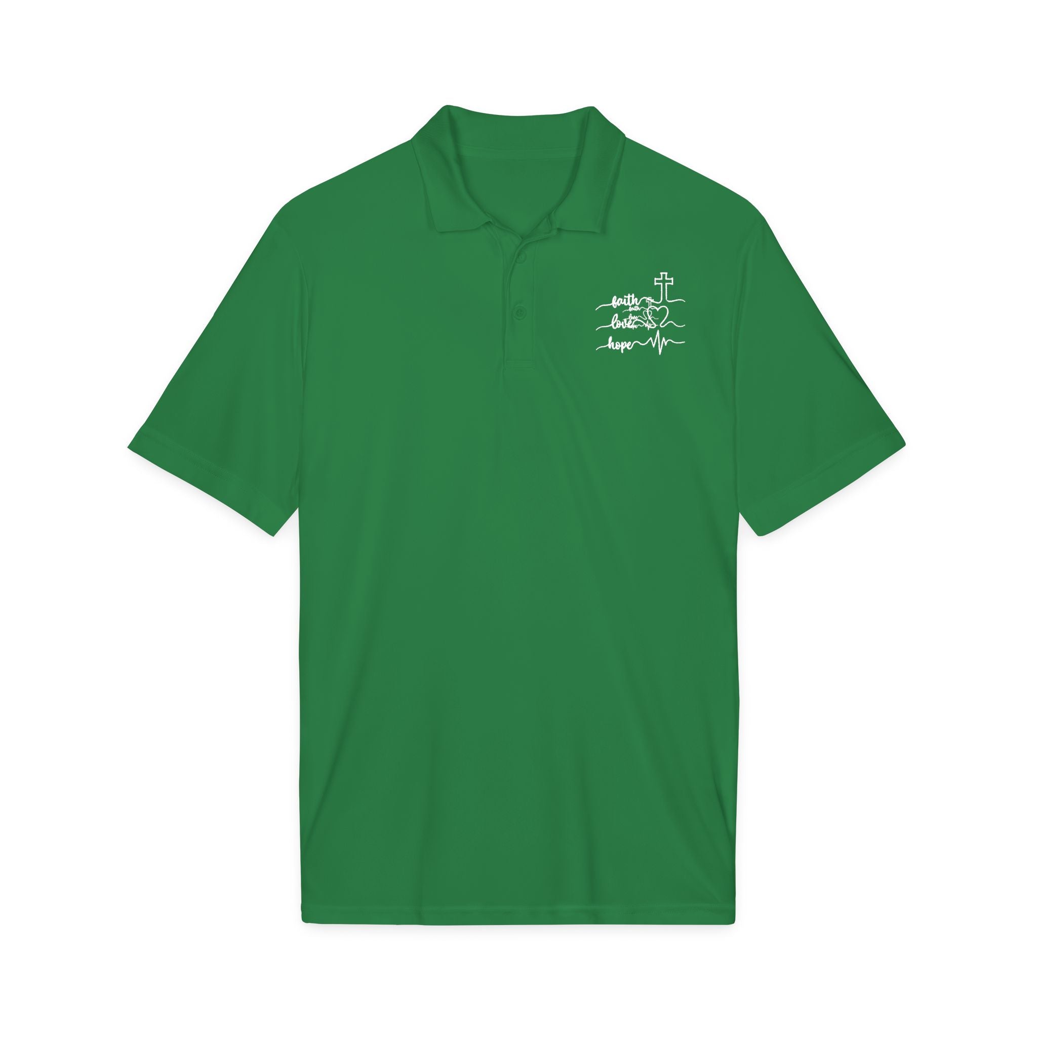Faith Heartbeat Christian Polo Shirt – Lightweight Performance