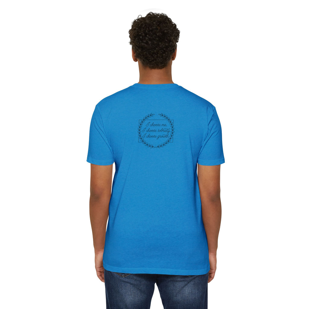 Sobriety And Self-Growth Yoga T-Shirt – Mindful Quote