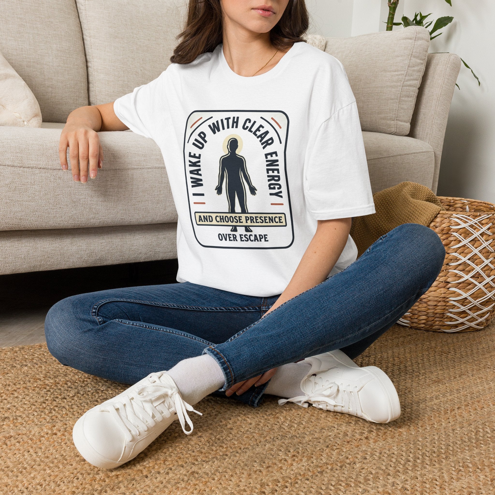 I Wake Up With Clear Energy Mindful Graphic T-Shirt