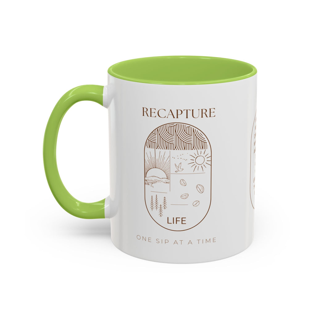 Thankful for Being Sober Recovery Accent Coffee Mug
