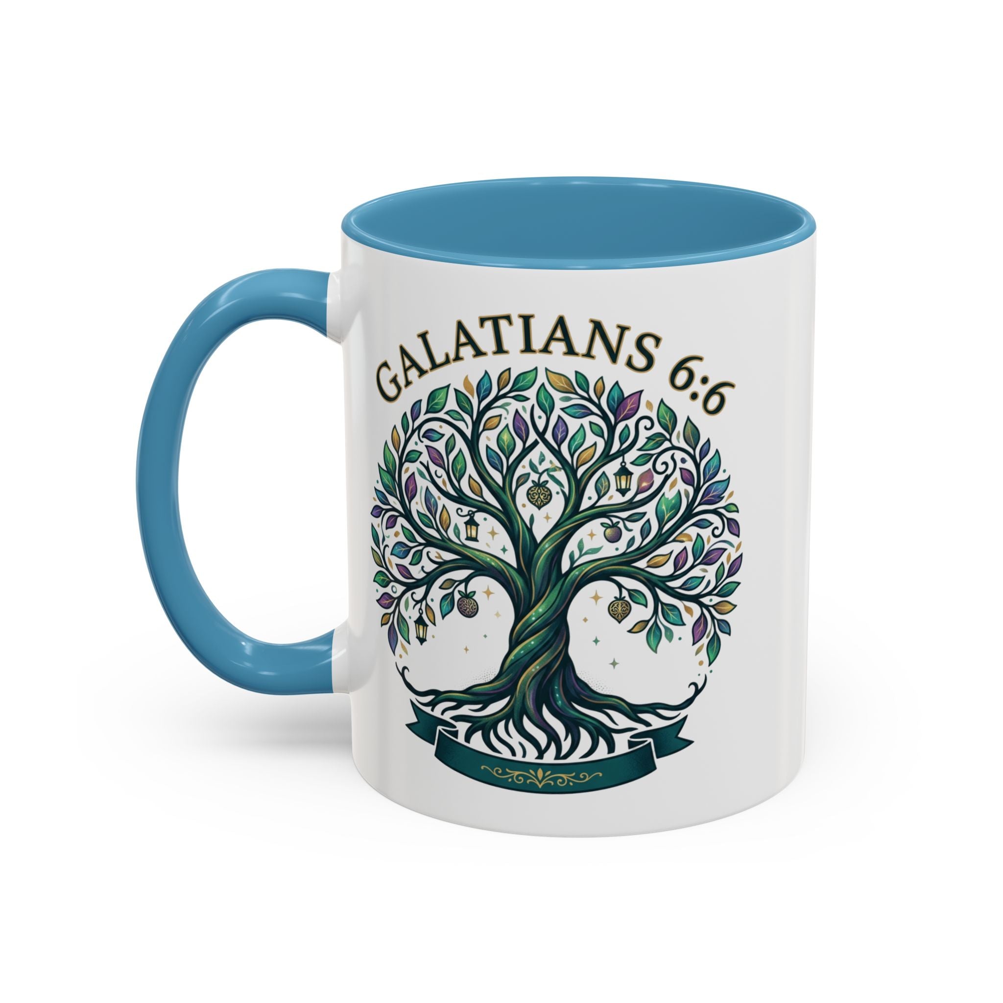 With Godliness There Is Contentment Christian Mug