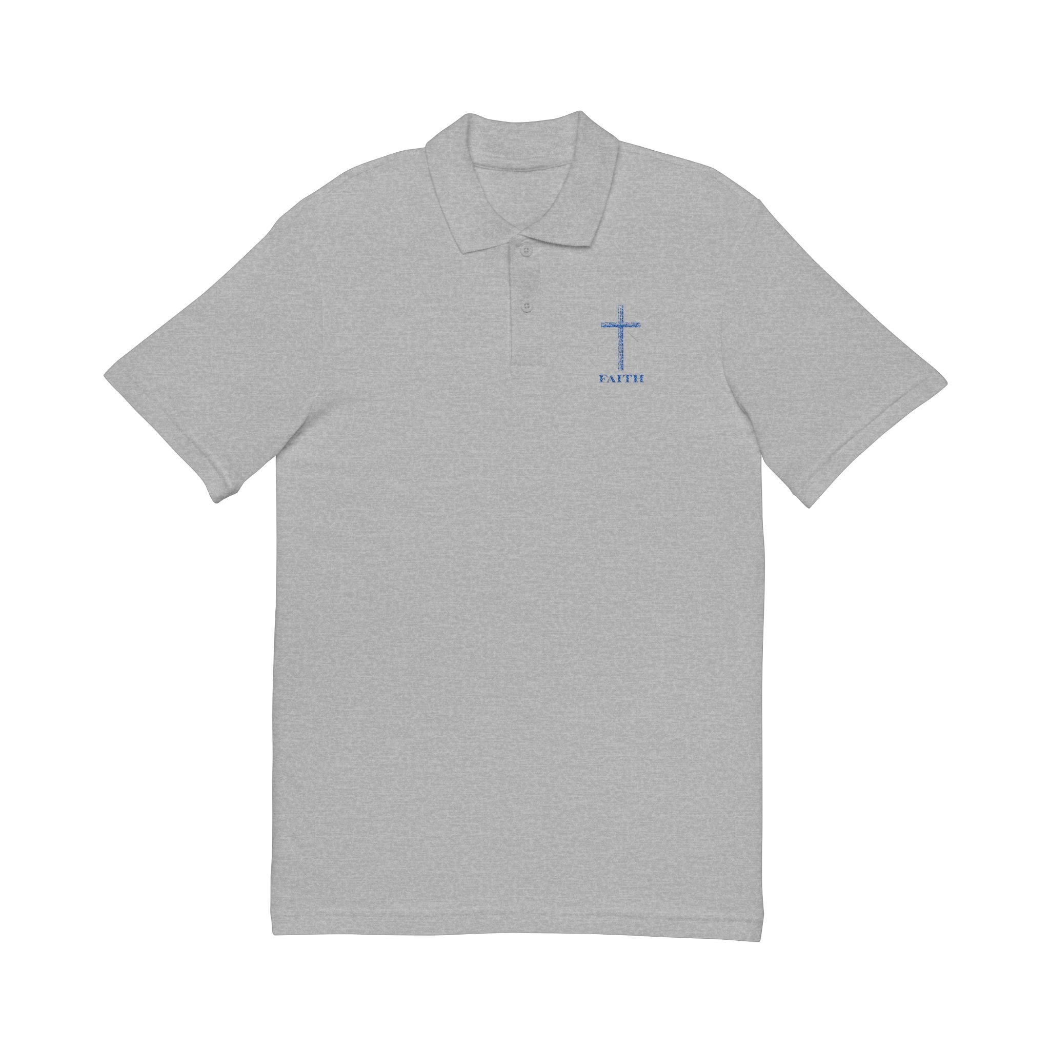 Believe Faith Embroidered Pique Polo Shirt