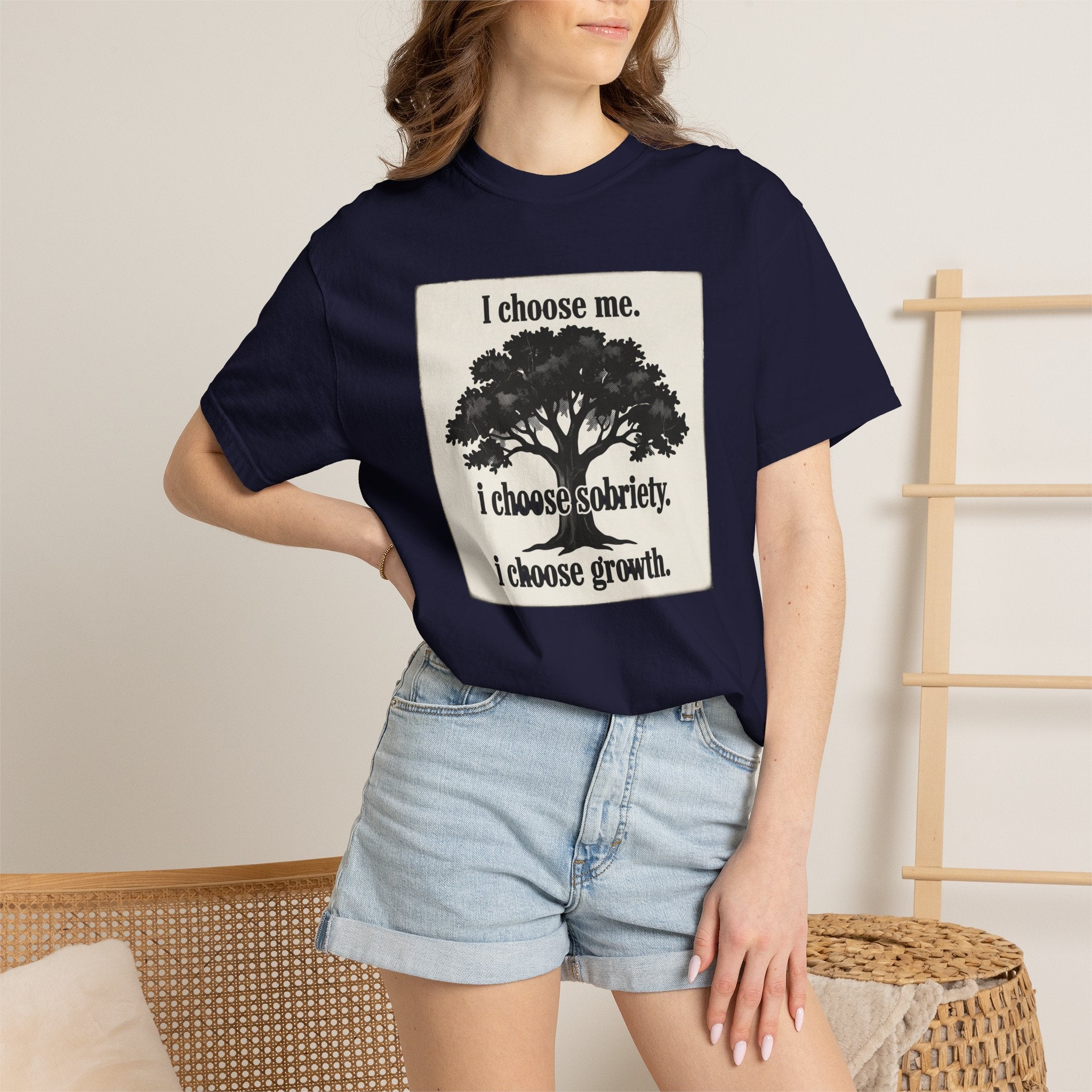 Sobriety Recovery T-Shirt – I Choose Me Tree Design