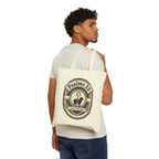 Psalms 23 'He Goes Where I Go' Yeshua Cotton Canvas Tote Bag