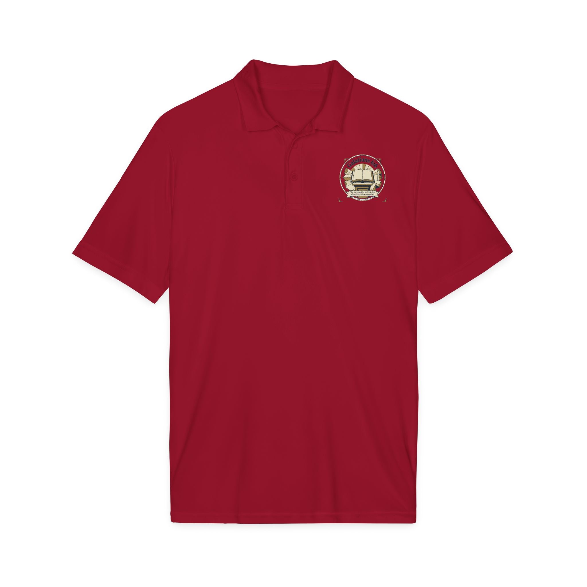 Bible Verse Polo Shirt – Lightweight Faith-Inspired Top