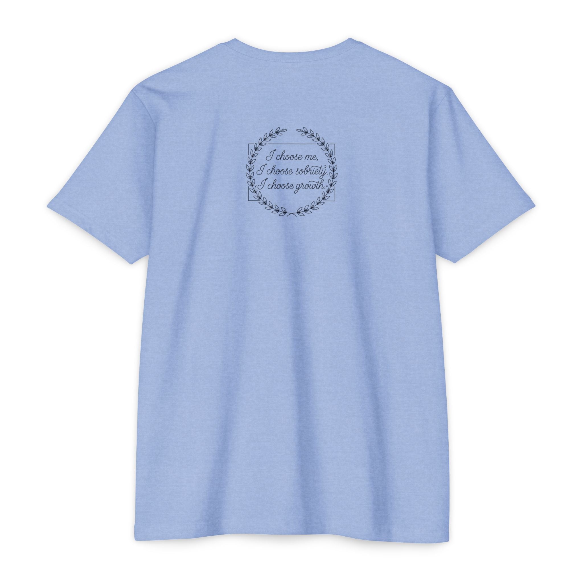 Sobriety And Self-Growth Yoga T-Shirt – Mindful Quote