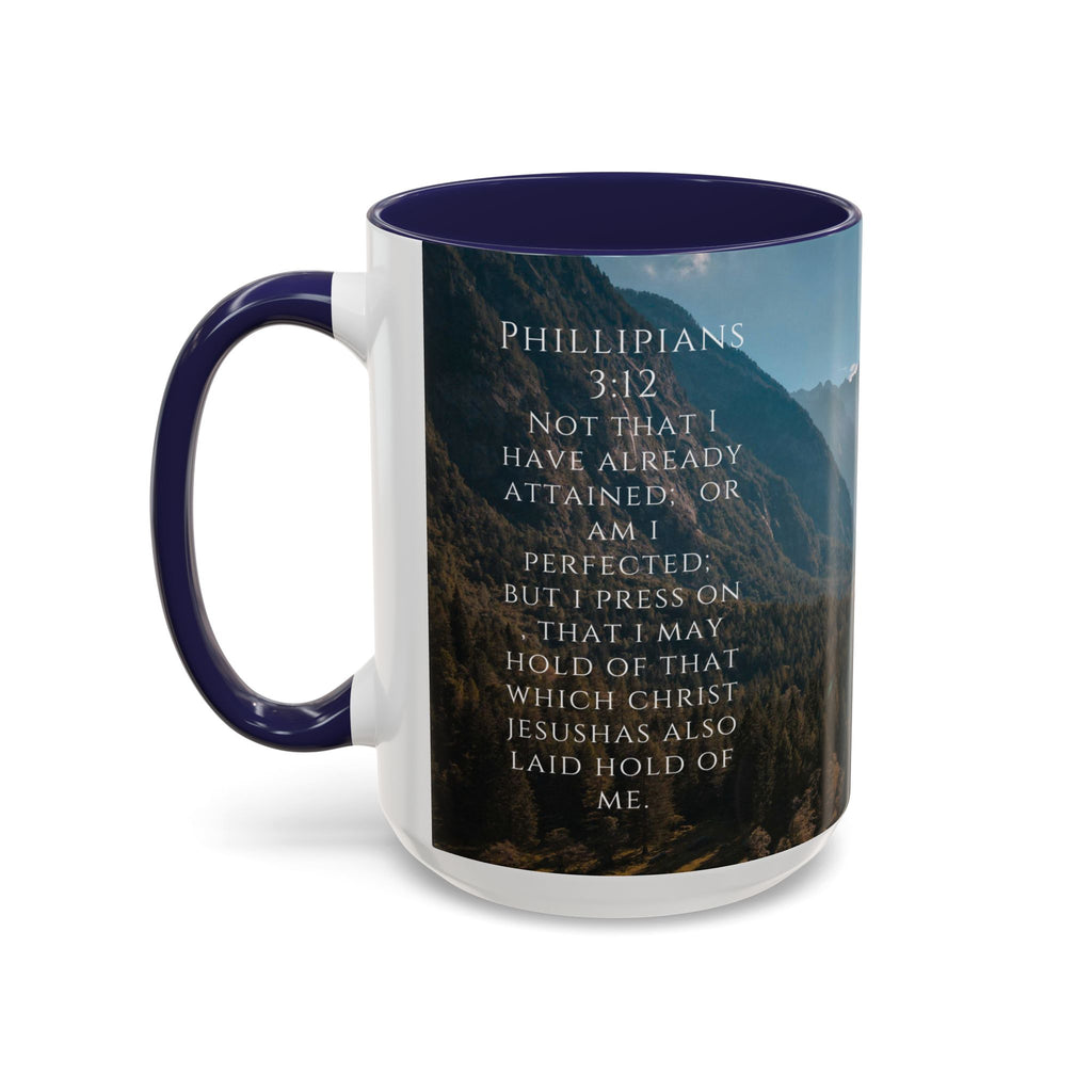 Philippians Bible Verse Mountain Mug – Ceramic Accent Cup
