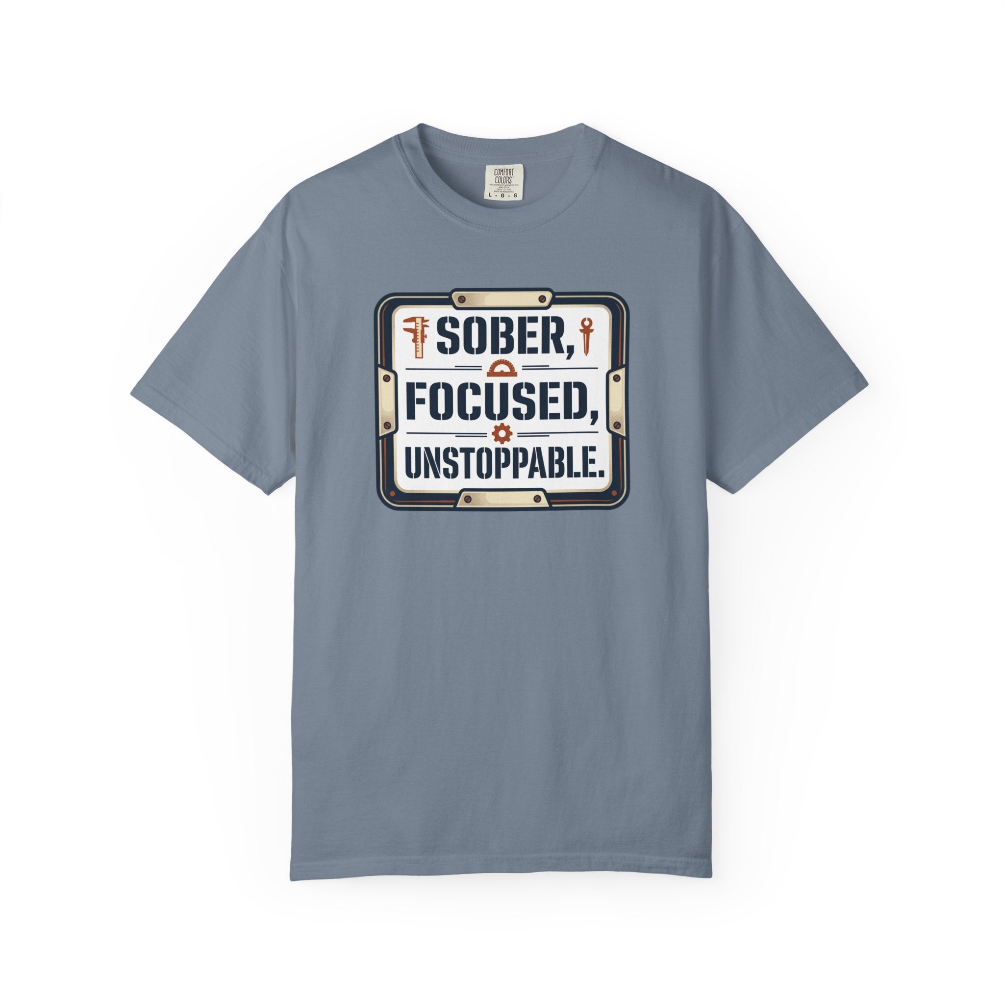Sober Focused Unstoppable Graphic Tee – Relaxed Fit