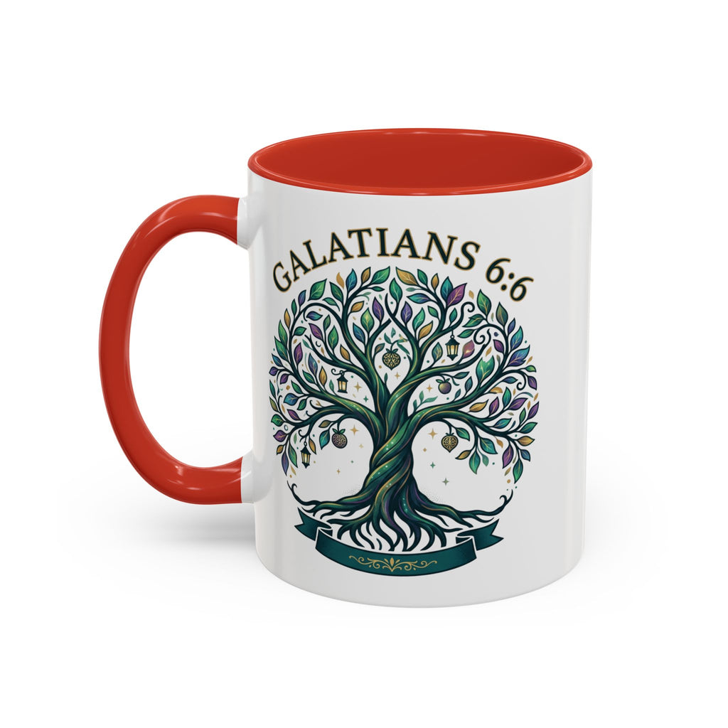 With Godliness There Is Contentment Christian Mug