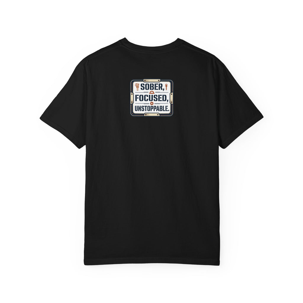 Sober Focused Unstoppable Graphic Tee – Relaxed Fit