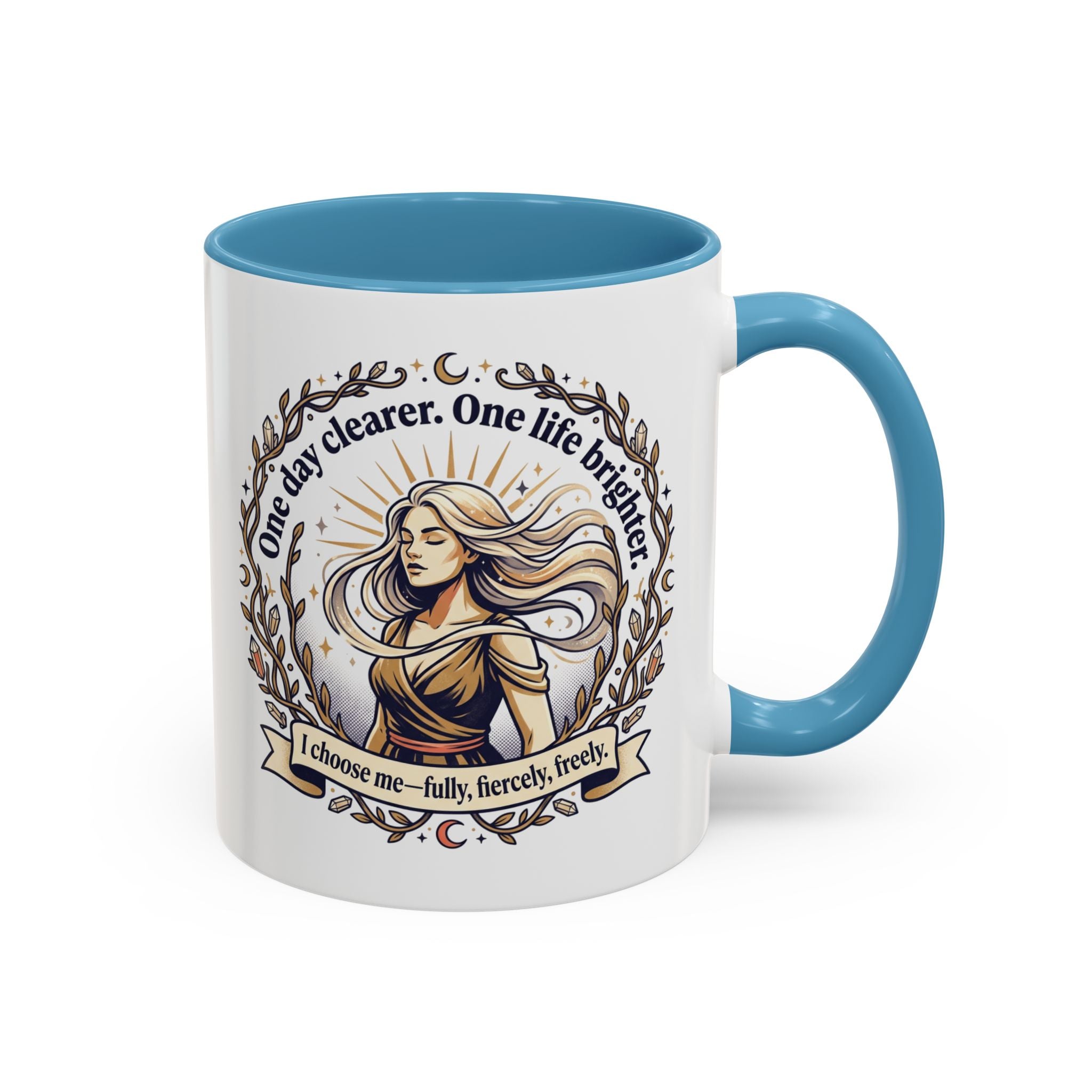 Inspirational Feminine Coffee Mug – Motivational Quote Design