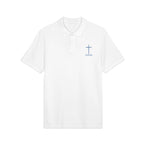 Believe Faith Embroidered Pique Polo Shirt