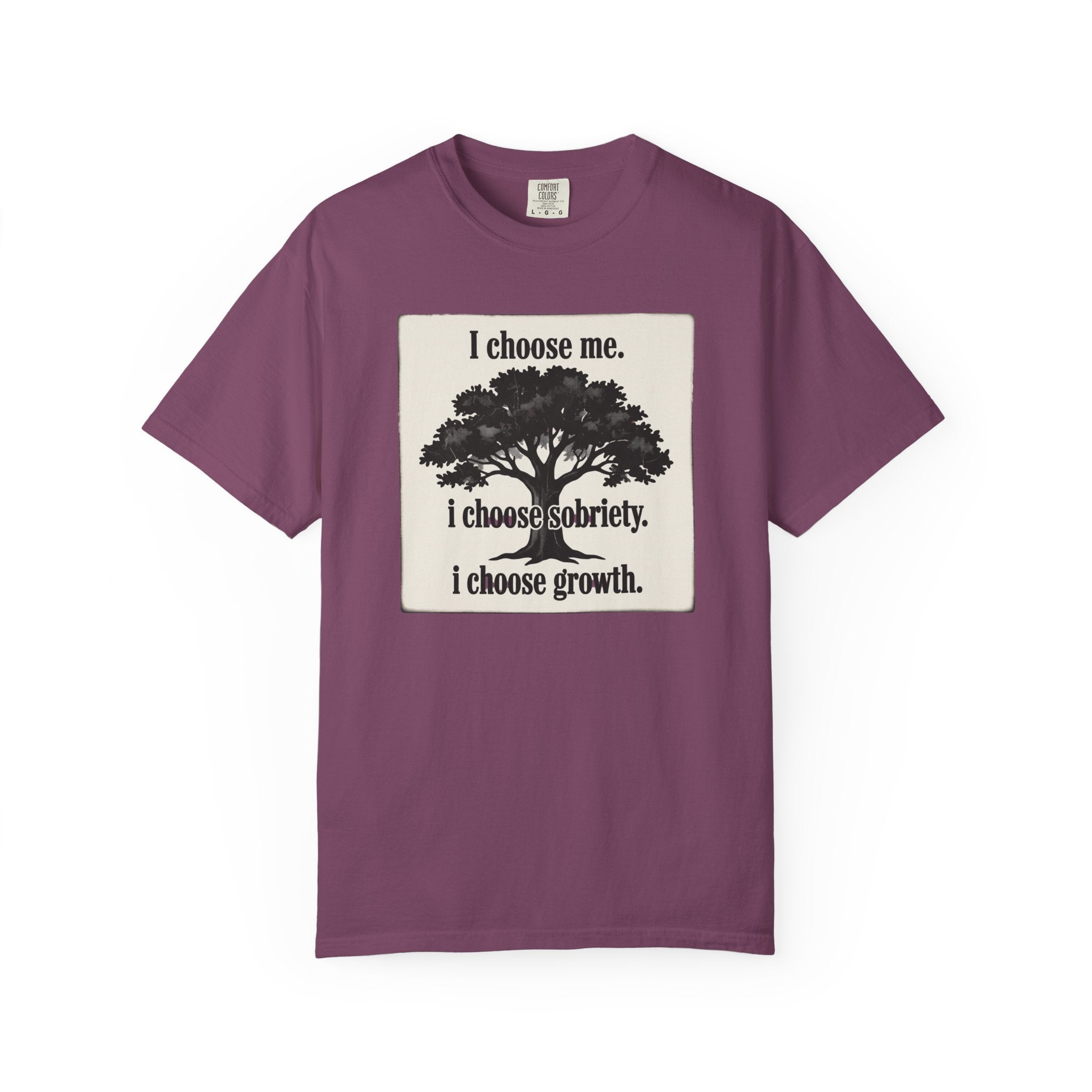 Sobriety Recovery T-Shirt – I Choose Me Tree Design