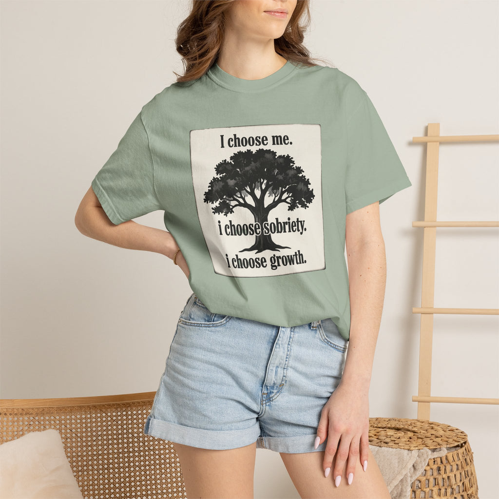 Sobriety Recovery T-Shirt – I Choose Me Tree Design