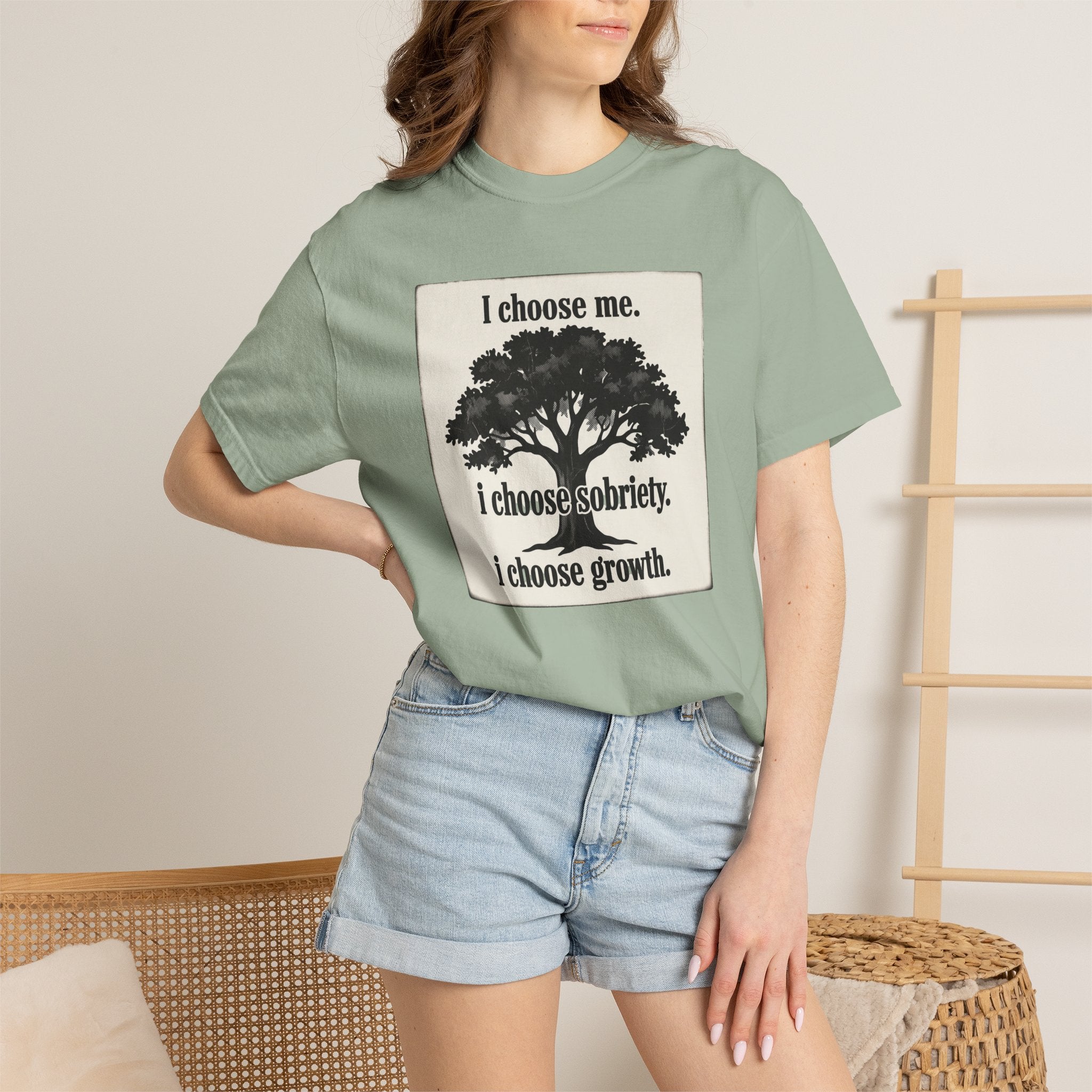Sobriety Recovery T-Shirt – I Choose Me Tree Design