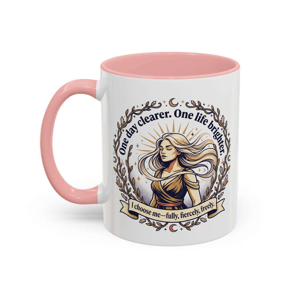 Inspirational Feminine Coffee Mug – Motivational Quote Design