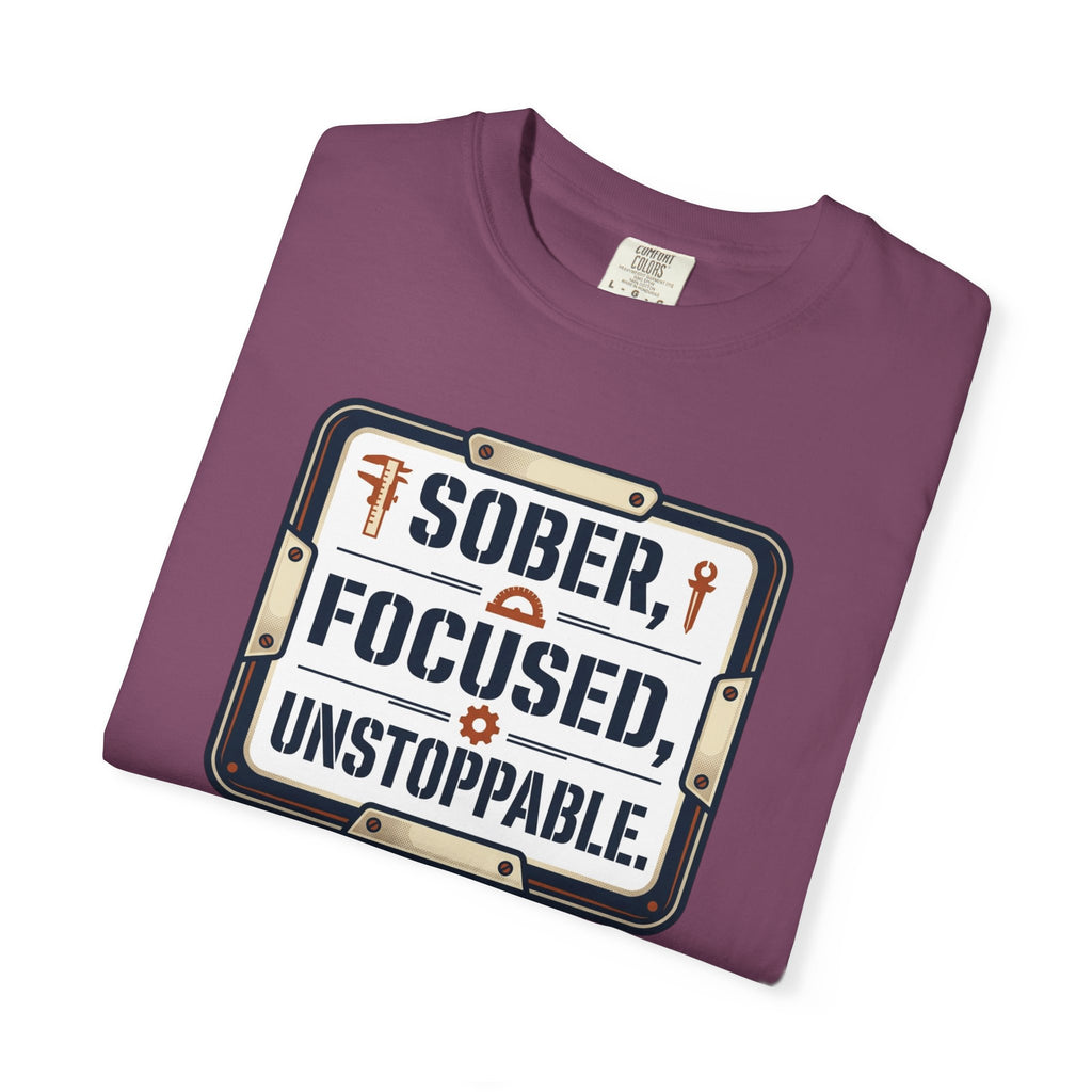 Sober Focused Unstoppable Graphic Tee – Relaxed Fit