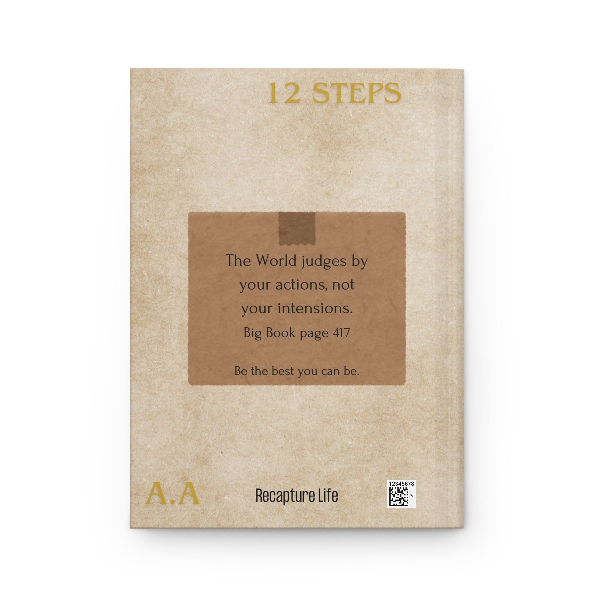 12-Step Recovery Hardcover Journal – Guided Writing Prompts