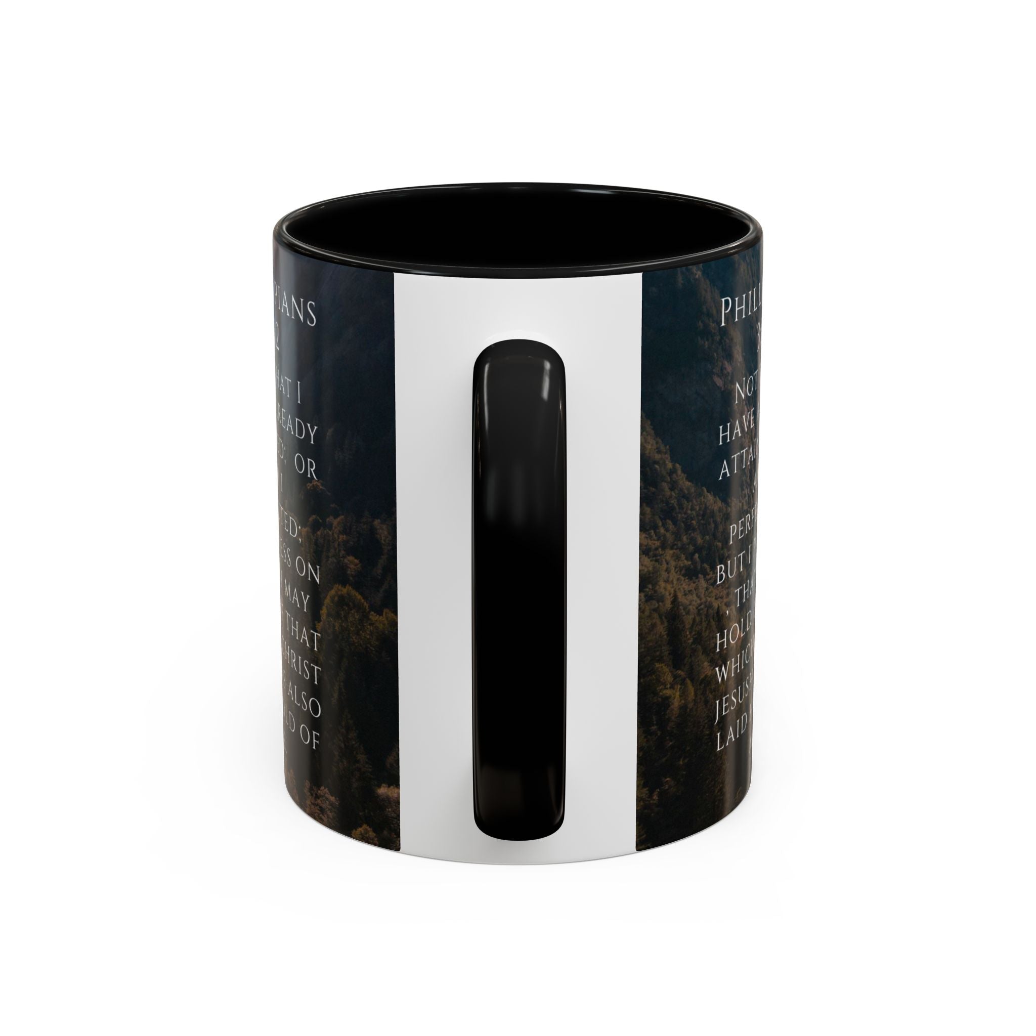 Philippians Bible Verse Mountain Mug – Ceramic Accent Cup
