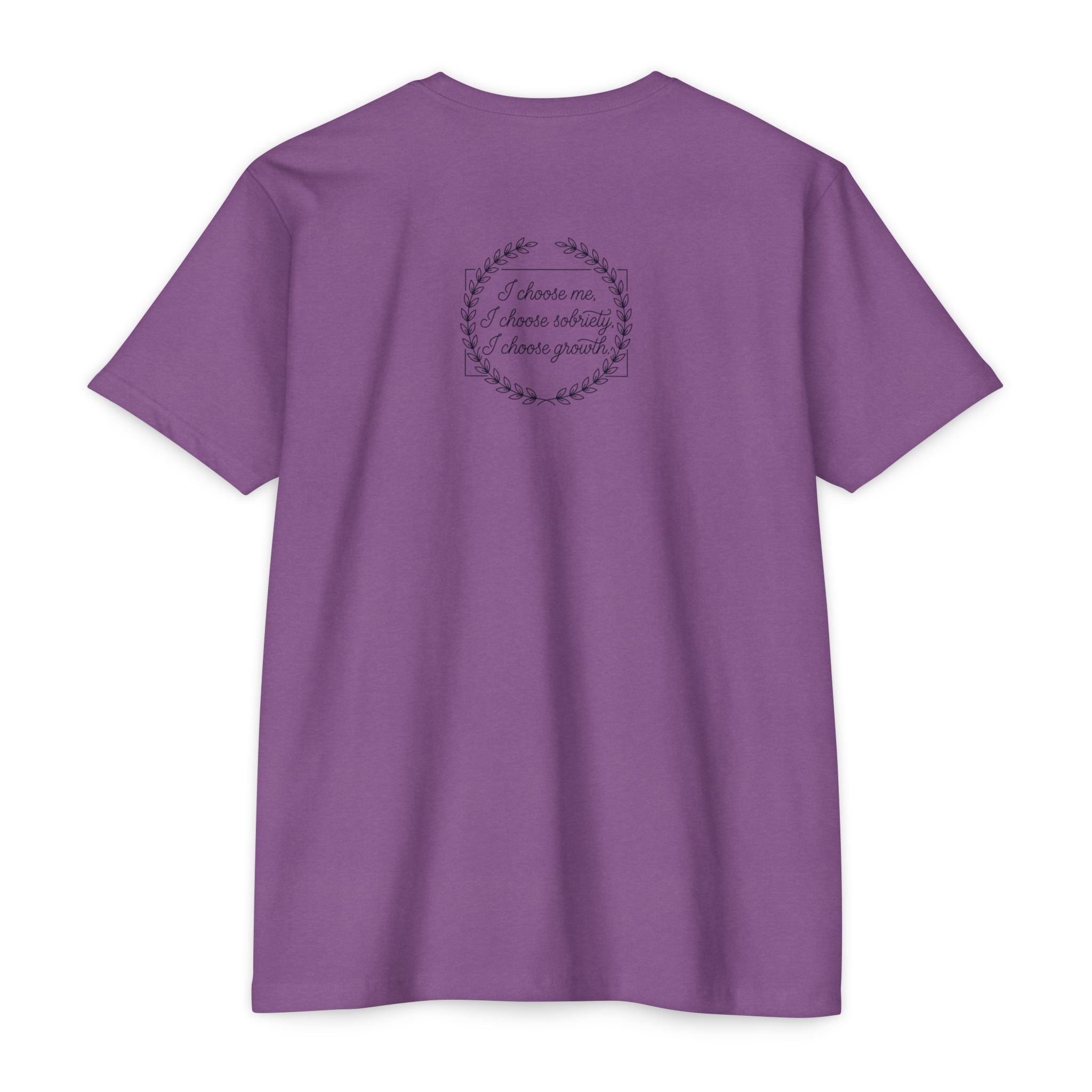 Sobriety And Self-Growth Yoga T-Shirt – Mindful Quote