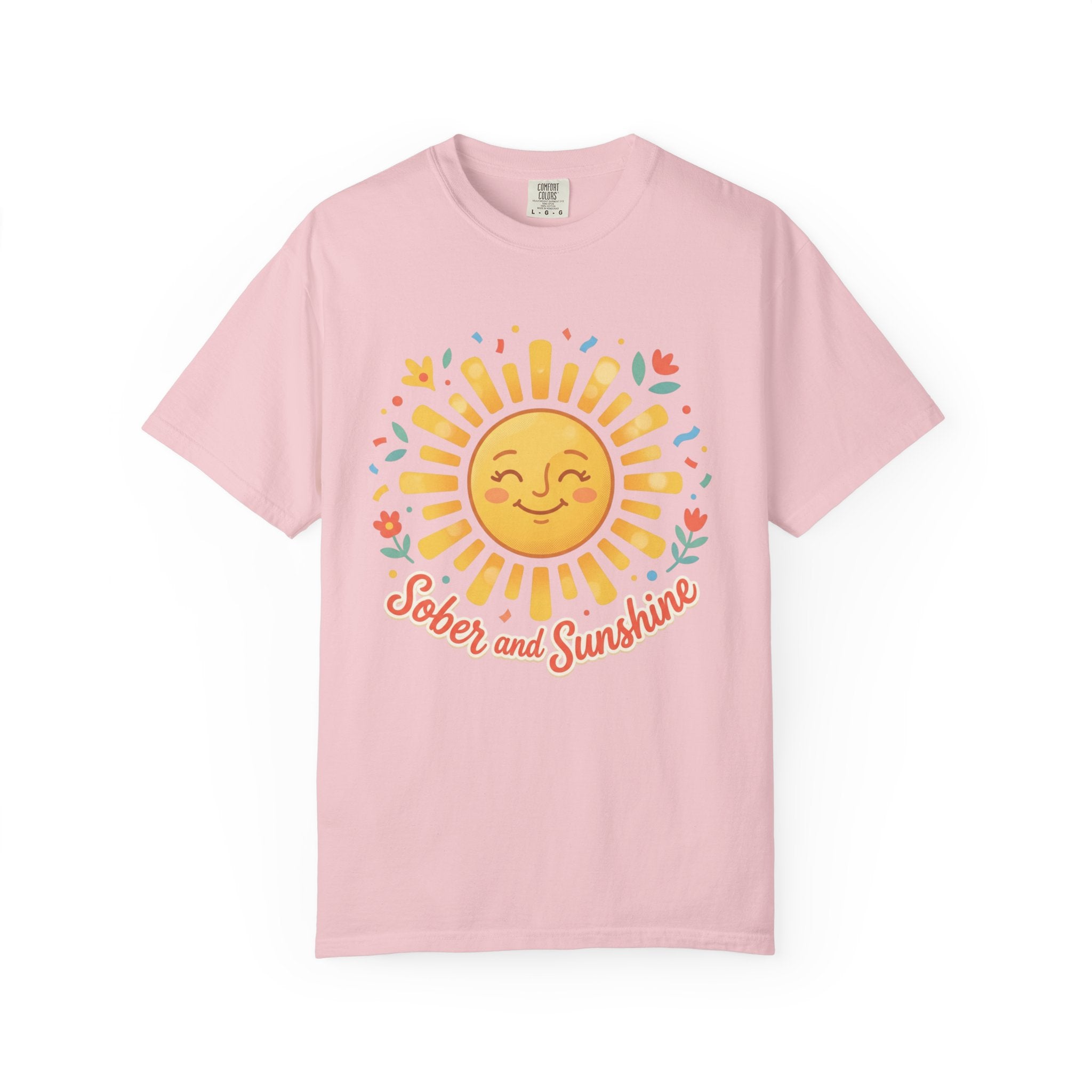 Sober & Grateful Heavyweight T-Shirt – Sunrise Graphic