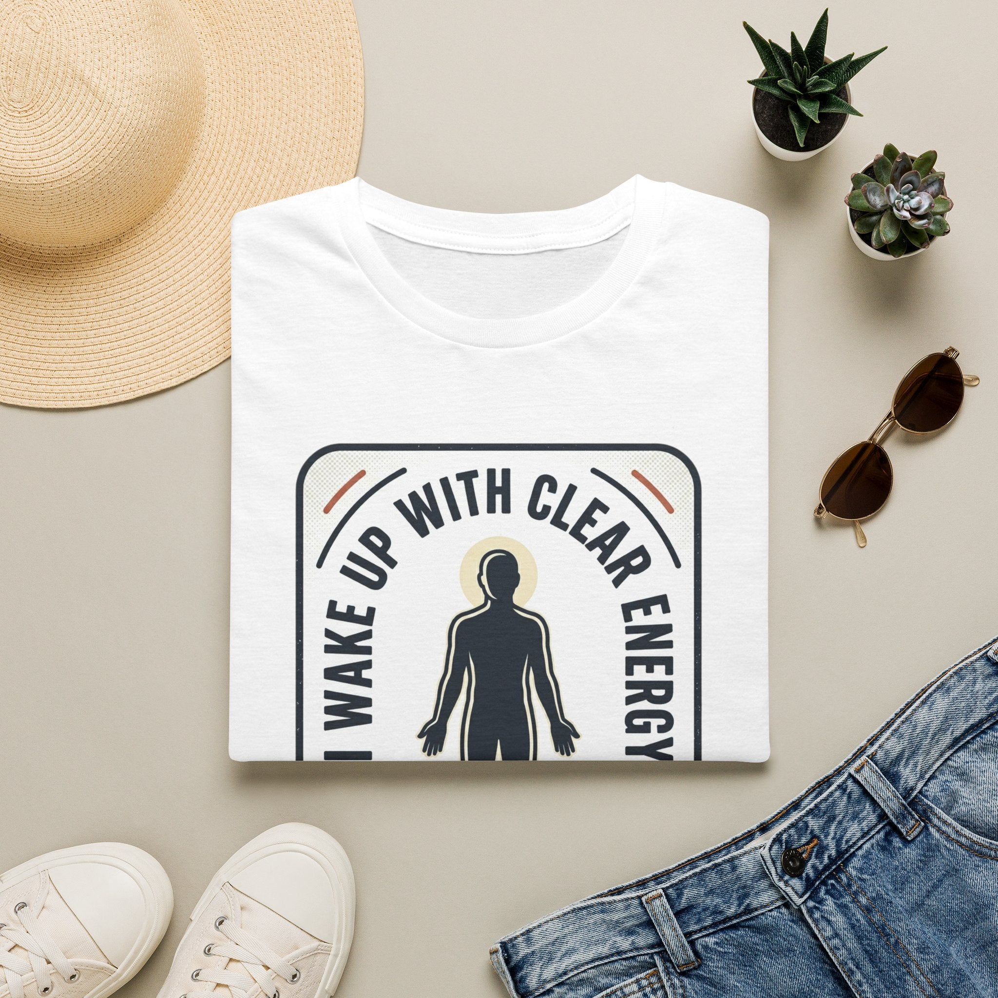 I Wake Up With Clear Energy Mindful Graphic T-Shirt