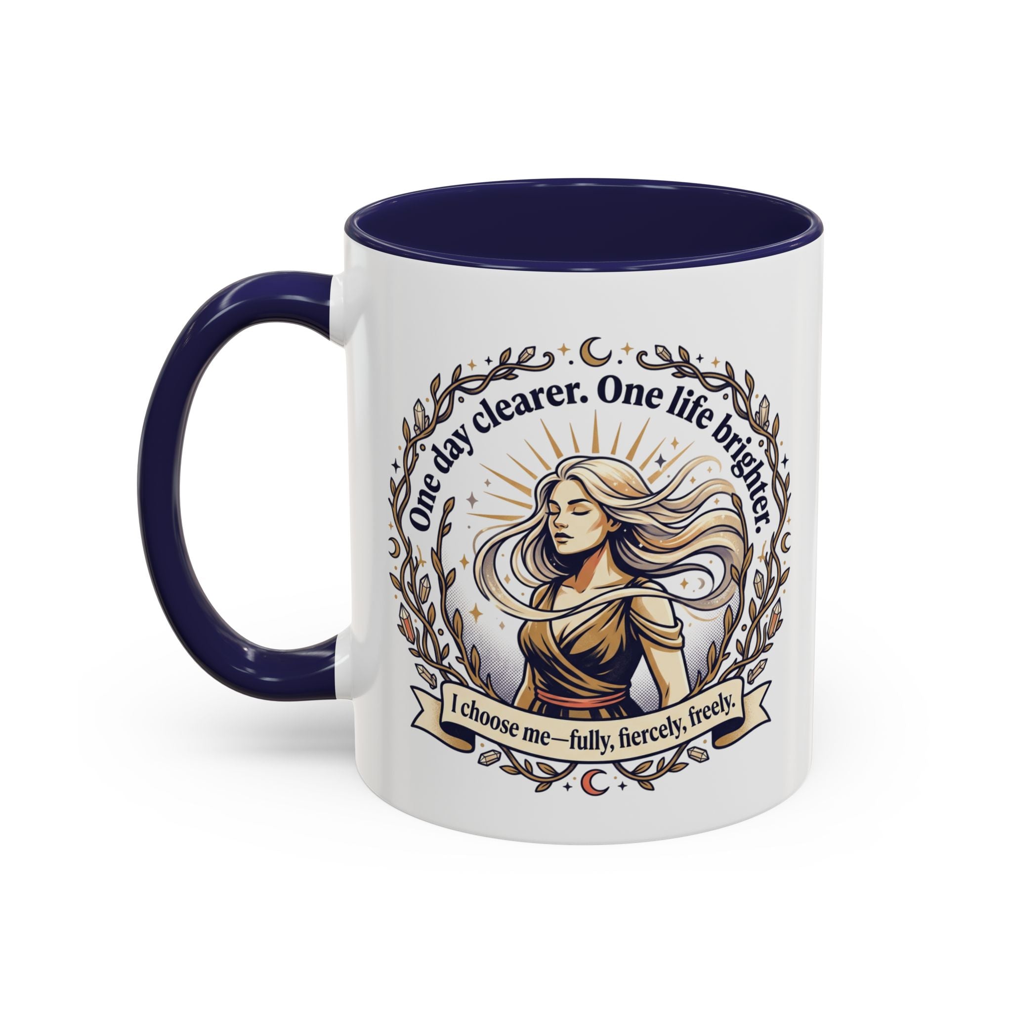 Inspirational Feminine Coffee Mug – Motivational Quote Design