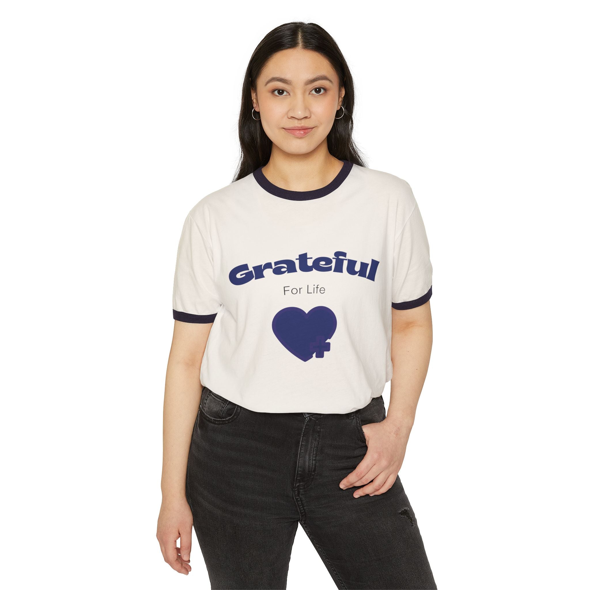 Love Your Life Ringer T-Shirt – Retro Inspirational Tee
