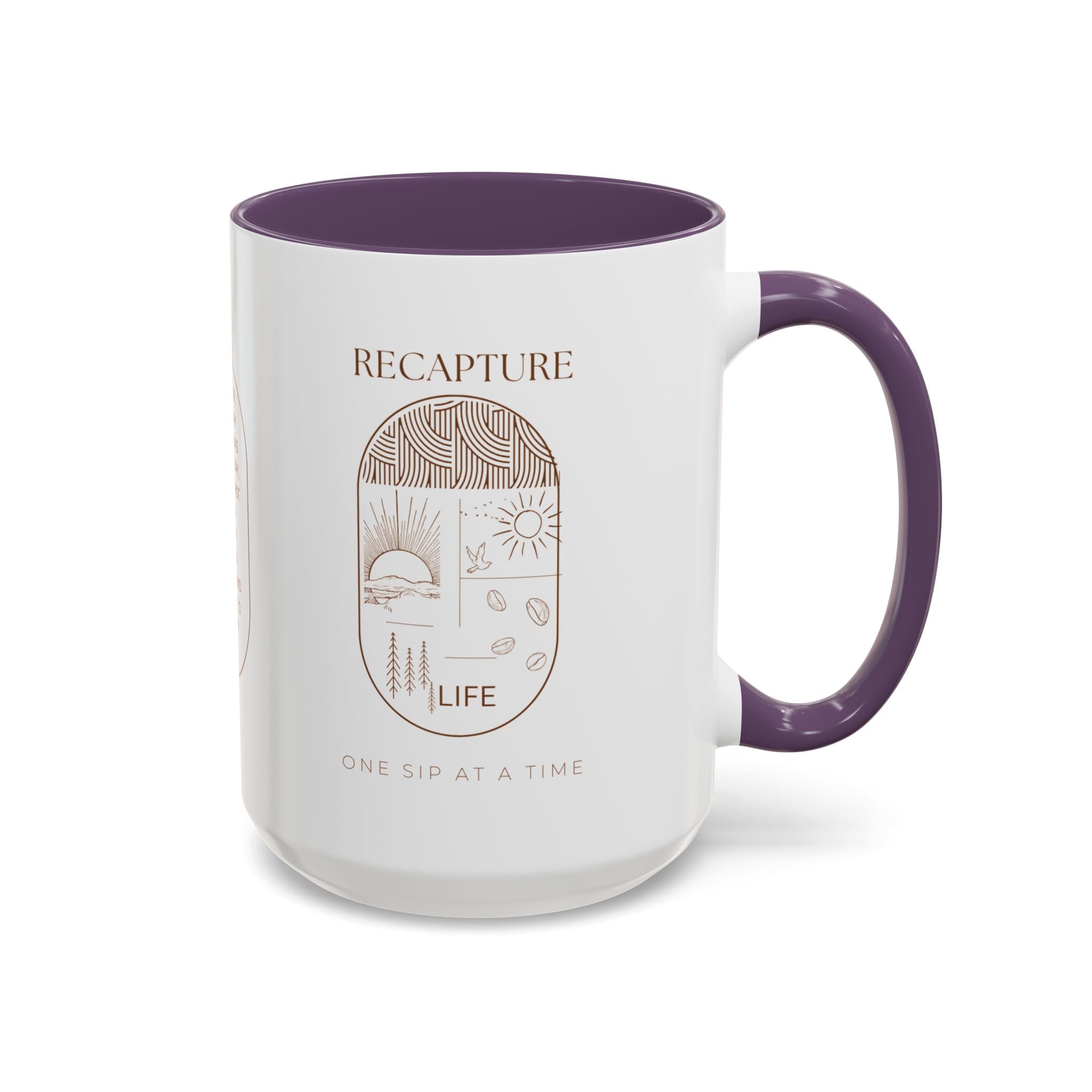 Thankful for Being Sober Recovery Accent Coffee Mug