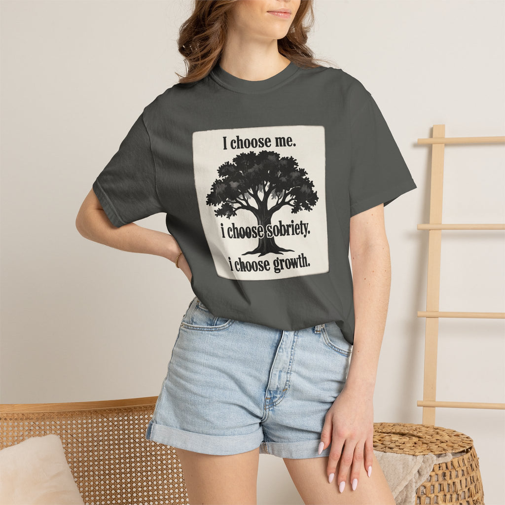 Sobriety Recovery T-Shirt – I Choose Me Tree Design