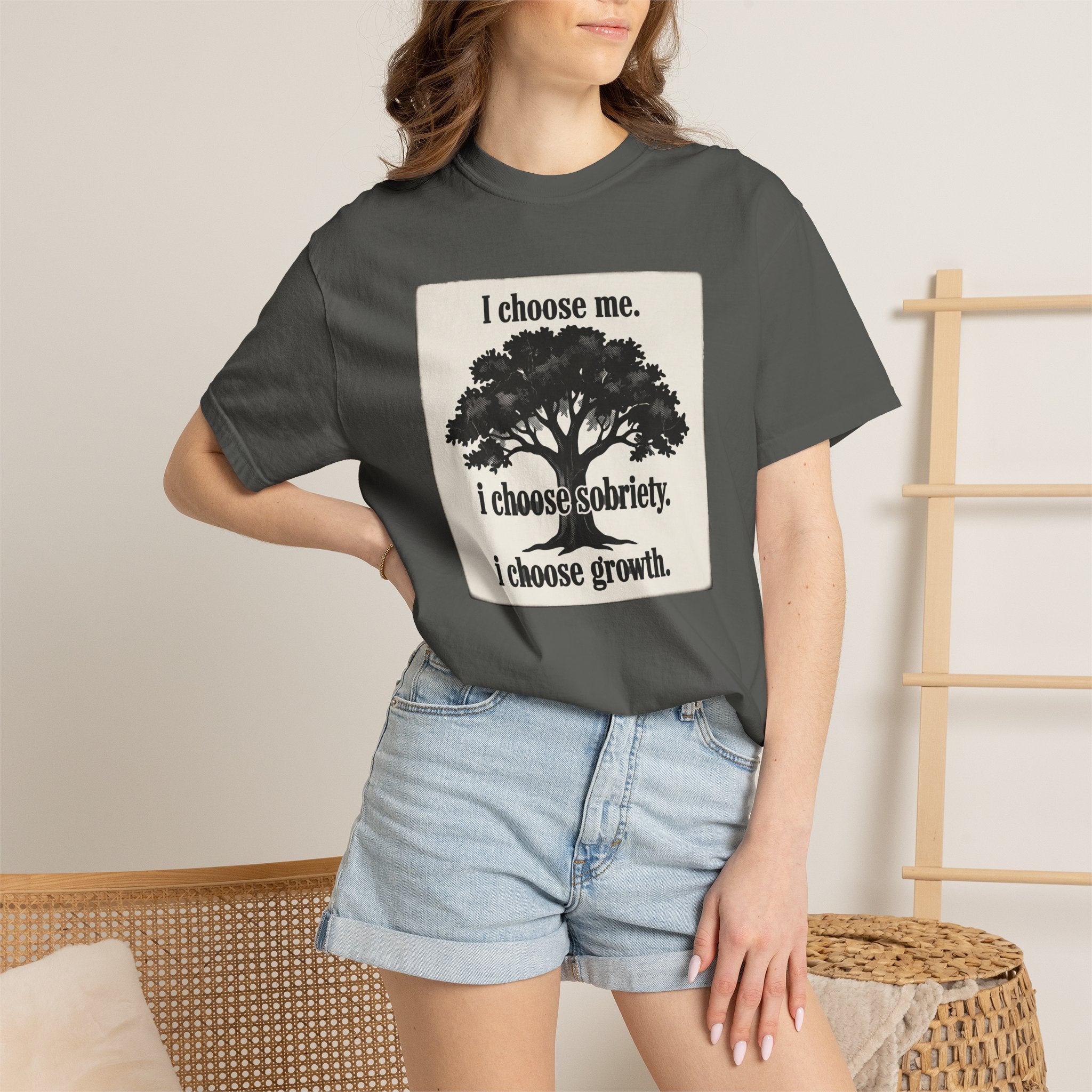 Sobriety Recovery T-Shirt – I Choose Me Tree Design
