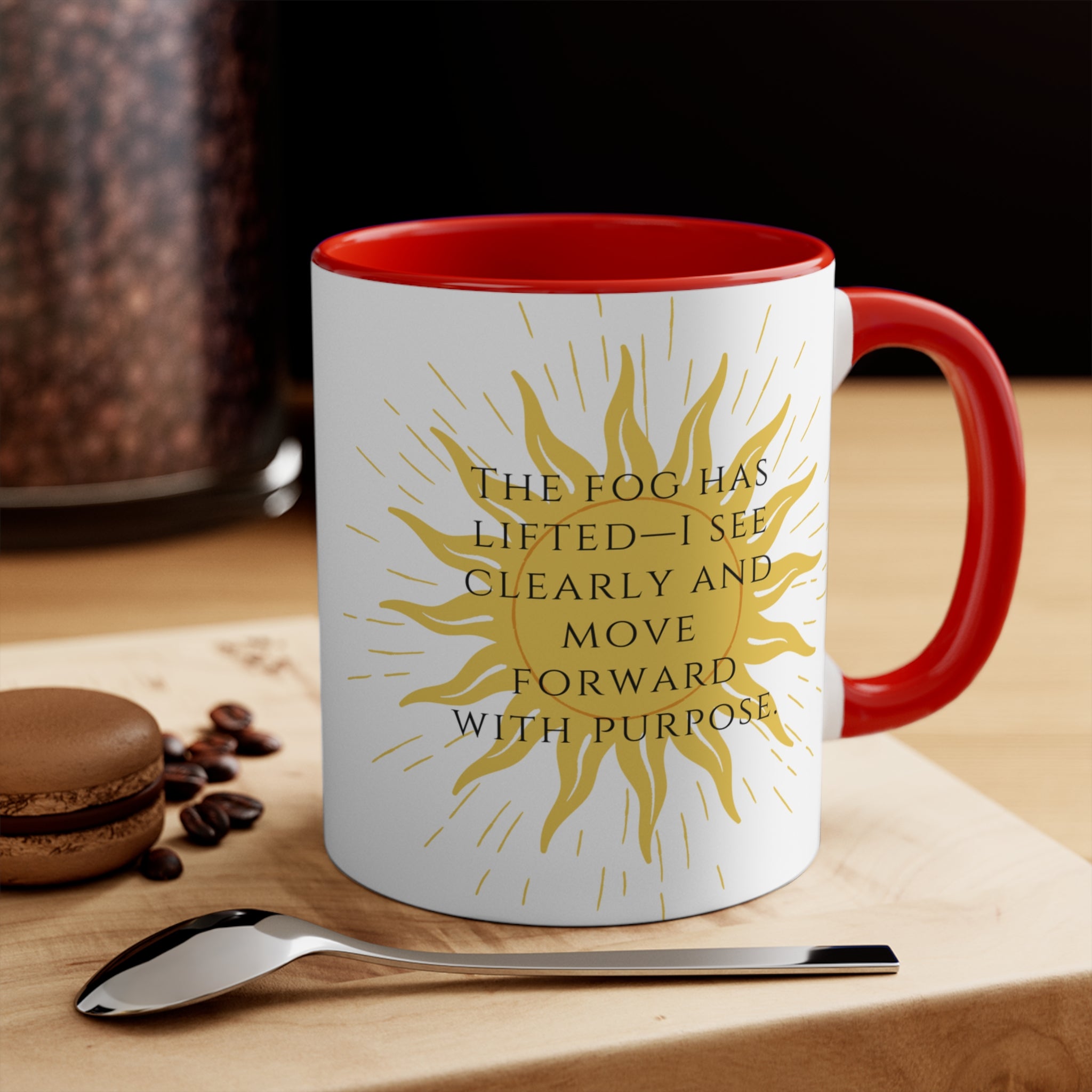 Sober Clarity Ceramic Accent Mug – Mindful Daily Reminder