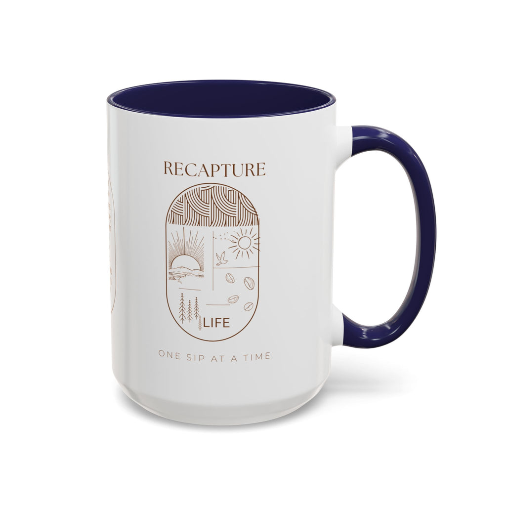 Thankful for Being Sober Recovery Accent Coffee Mug