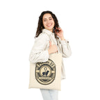 Psalms 23 'He Goes Where I Go' Yeshua Cotton Canvas Tote Bag