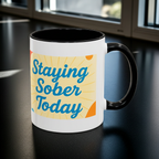 Sober Gratitude Recovery Coffee Mug – Daily Motivation